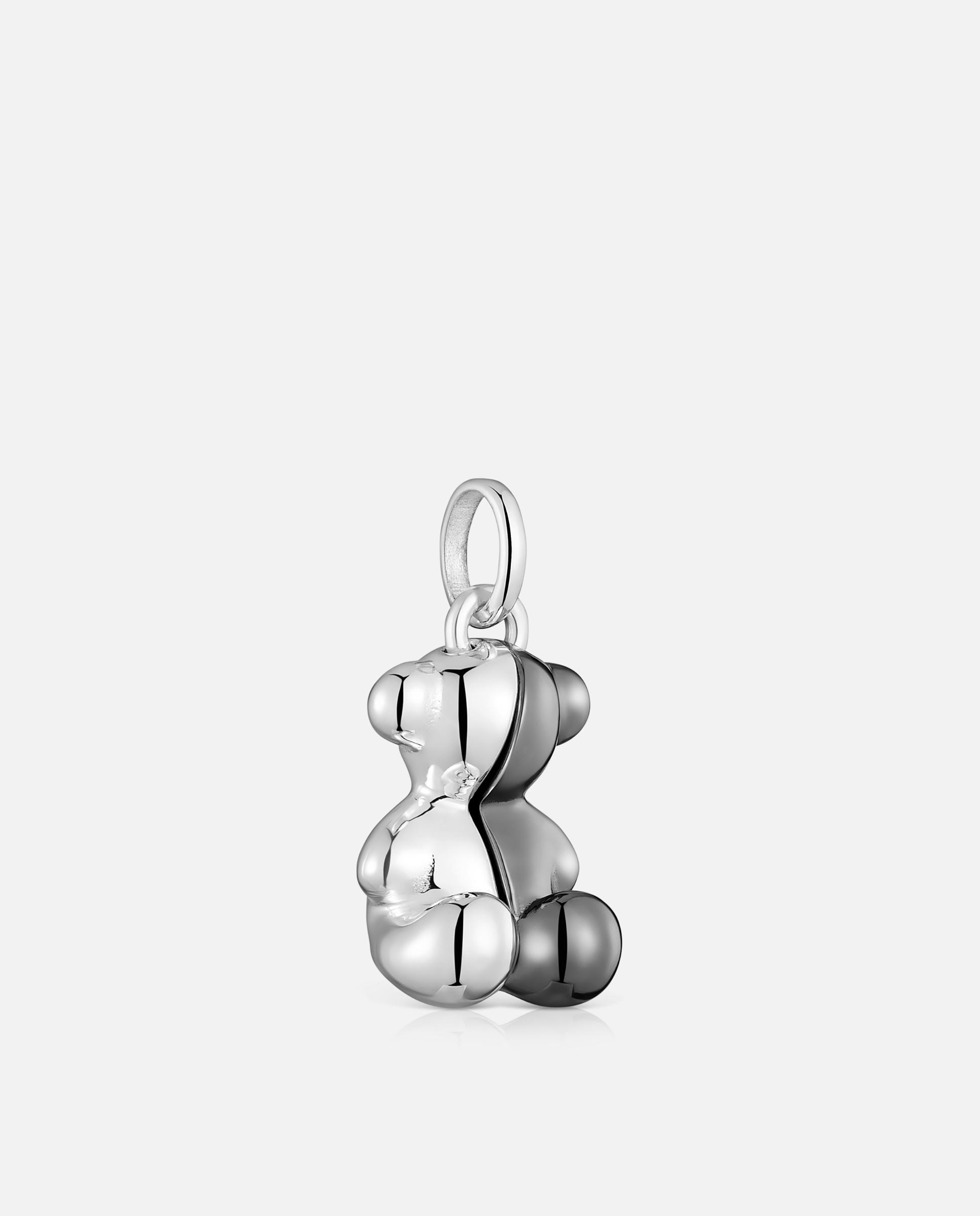 Pendente My Other Half de Prata e Prata Dark Silver Prateado-2
