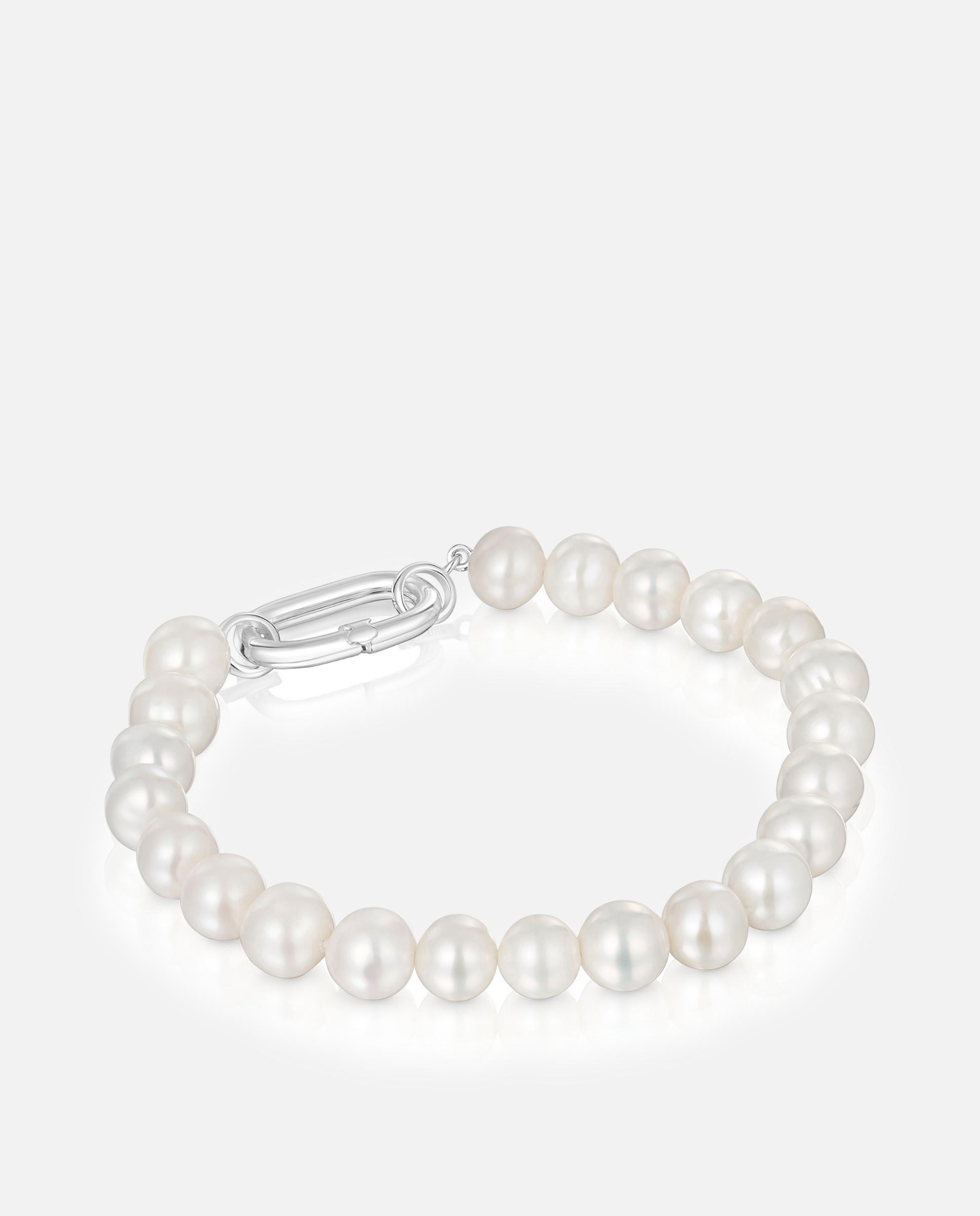 Pulseira Hold Oval e Argola de Prata Branco-3