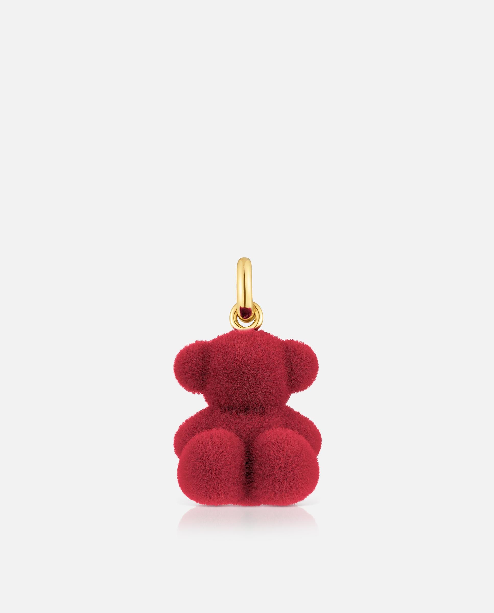 Pendentes Bold Bear Velvet em Bordeaux Banhado a Ouro 18 Kt em Prata Multicolor-1