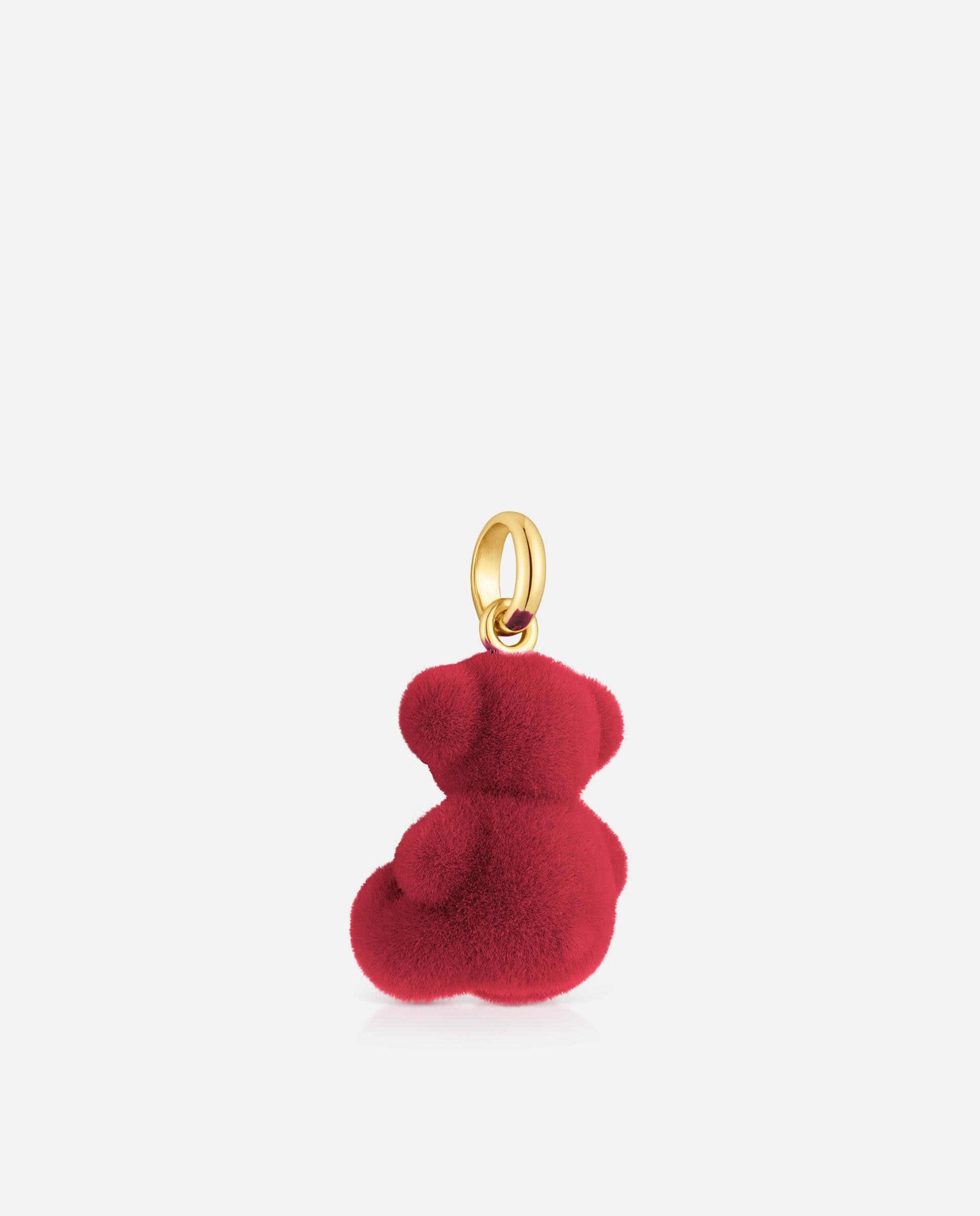 Pendentes Bold Bear Velvet em Bordeaux Banhado a Ouro 18 Kt em Prata Multicolor-3