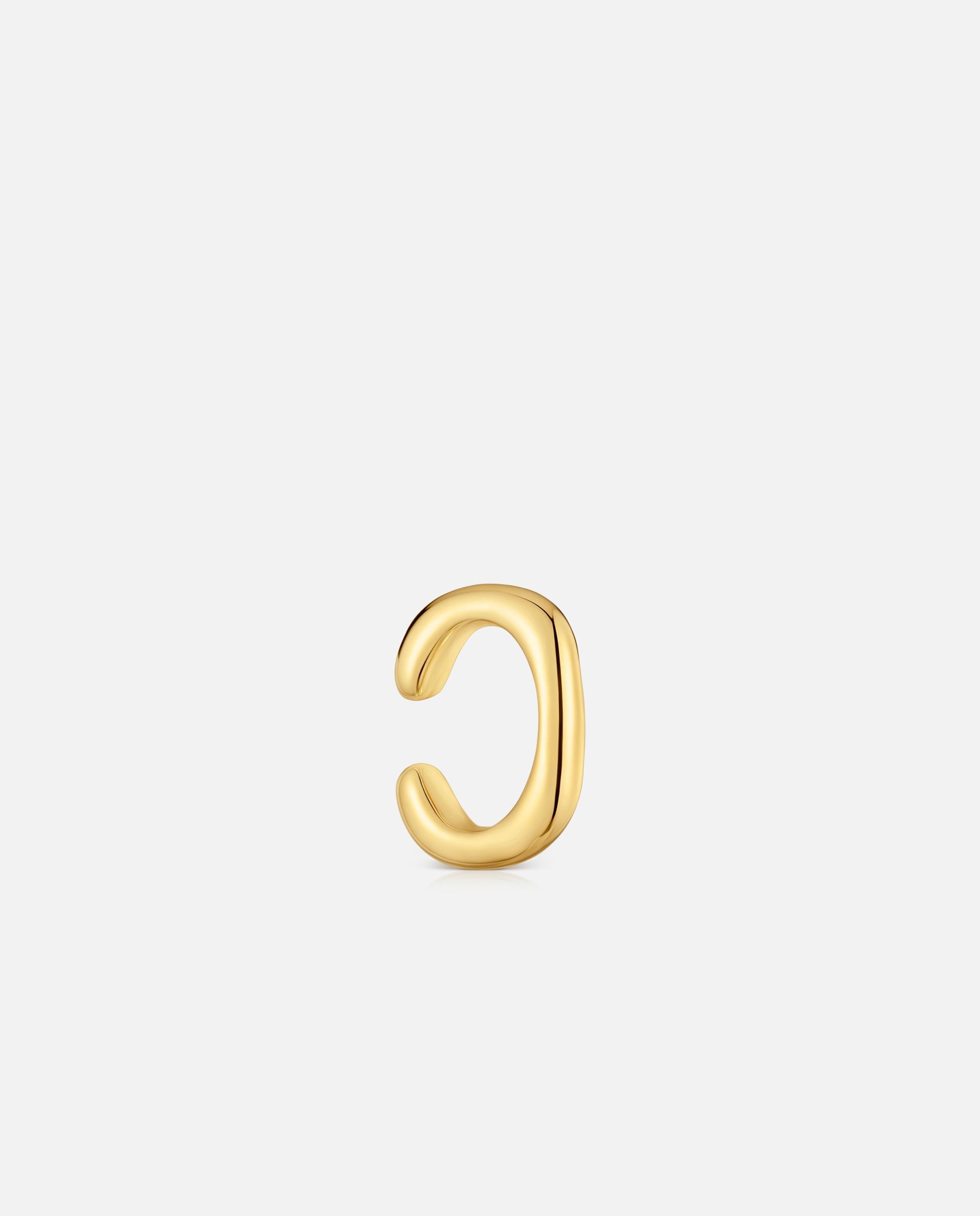 Piercing Line Banhado em Ouro 18 Kt Sobre Prata Dourado-1