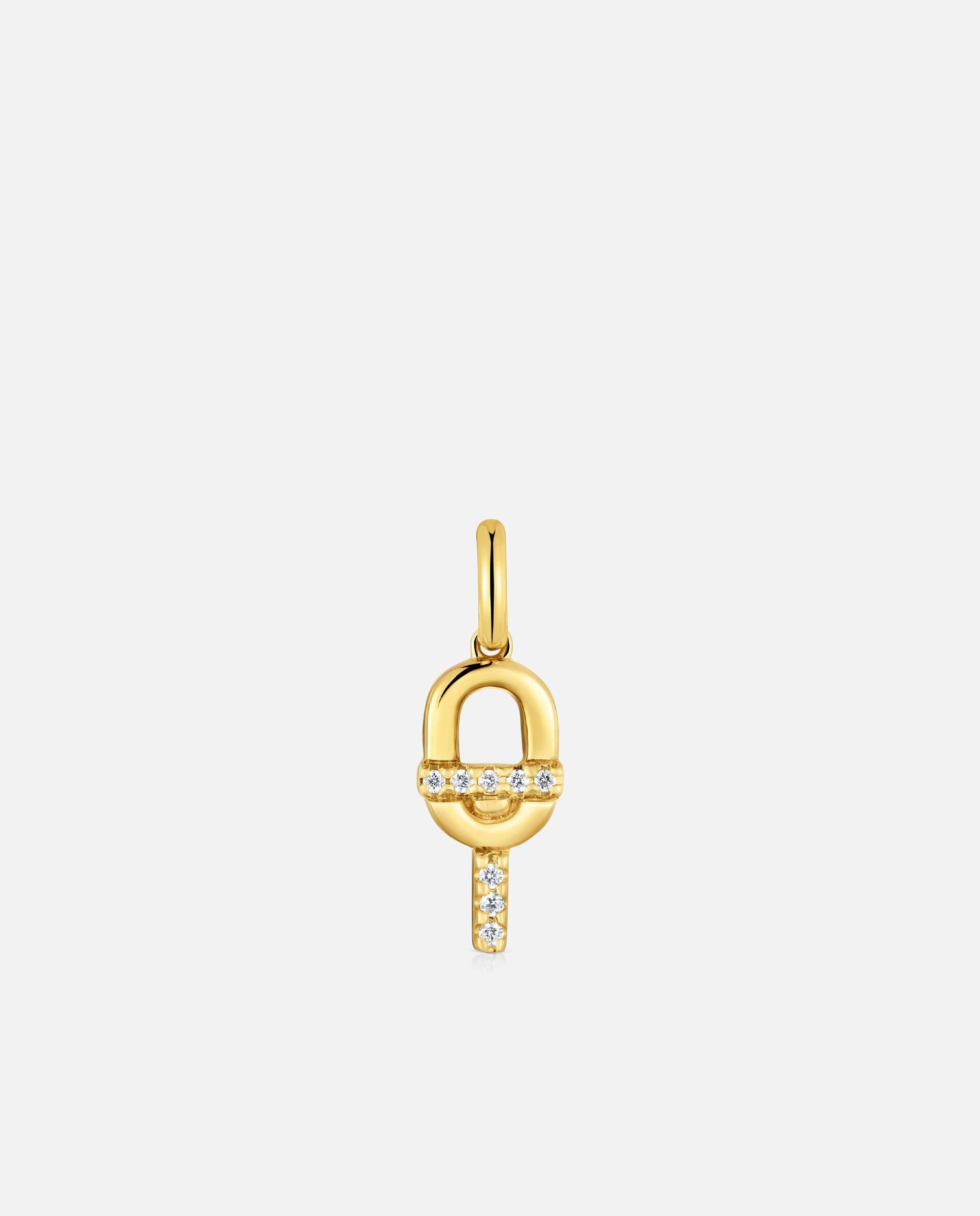 Pendente Manifesto de Ouro 14 Kt e Diamantes Branco-1
