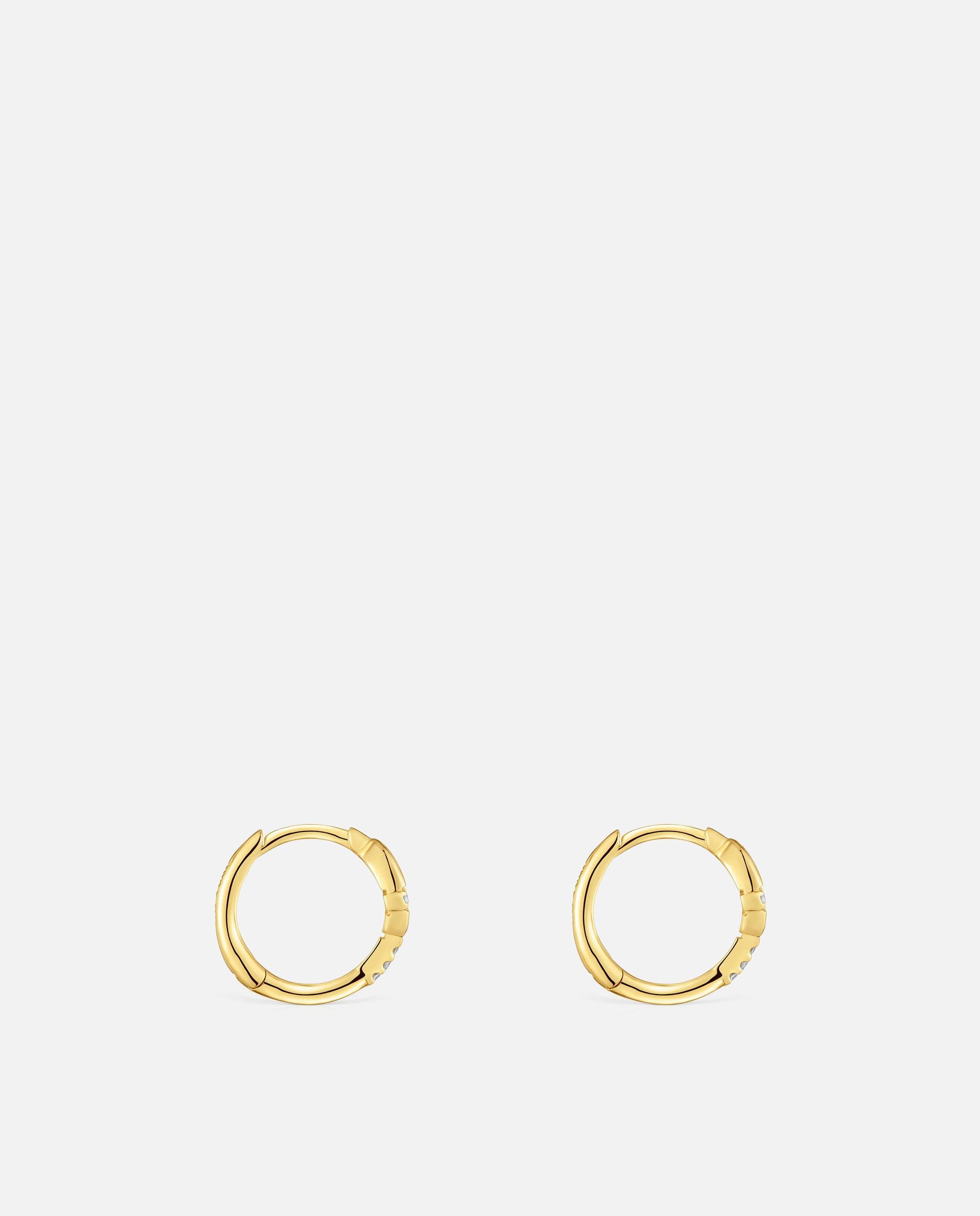 Brincos de Aro Manifesto com Ouro 14 Kt e Diamantes Branco-2