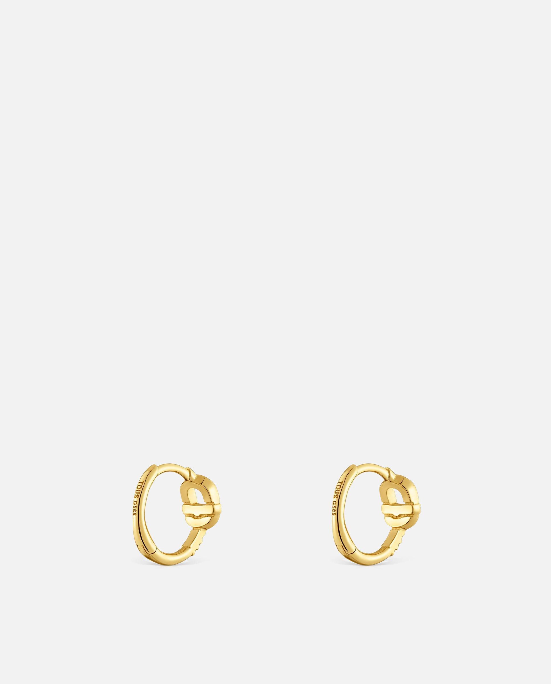 Brincos de Aro Manifesto com Ouro 14 Kt e Diamantes Branco-3