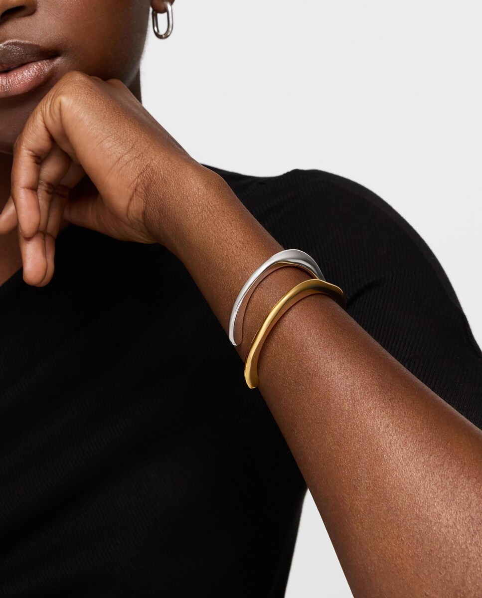 Pulseira Escrava Line de Prata Prateado-6