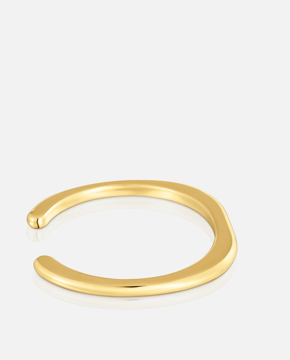 Pulseira Esclava Line com Banho de Ouro 18 Kt Sobre Prata Dourado-2