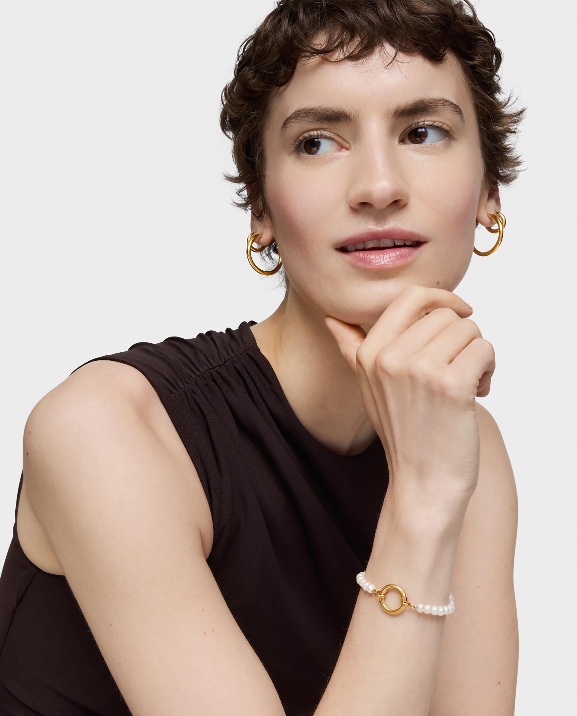 Pulseira Hold Banhada a Ouro 18 Kt em Prata Branco-4