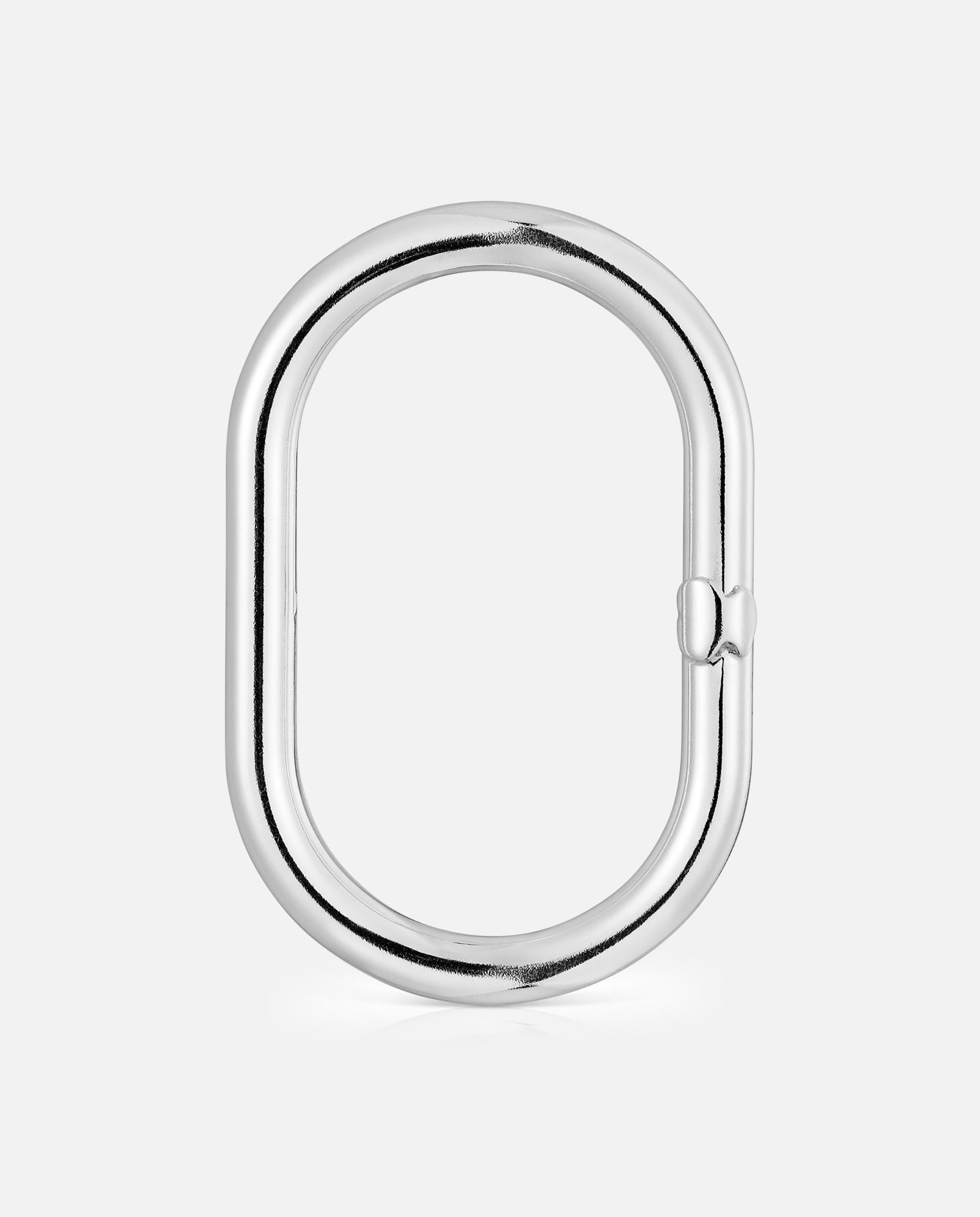 Pendente Hold Oval de Prata 45 Mm Prateado-1
