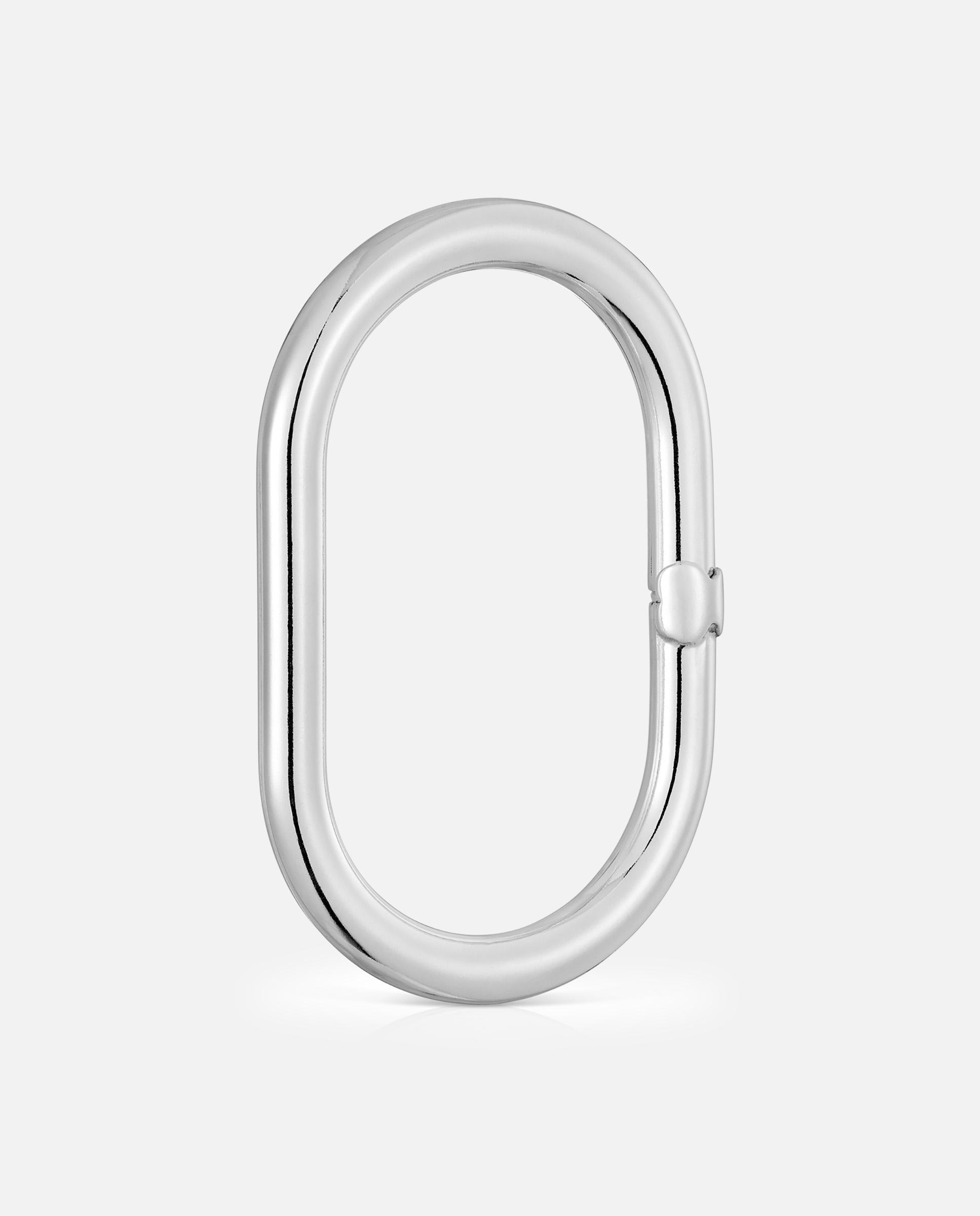Pendente Hold Oval de Prata 45 Mm Prateado-2