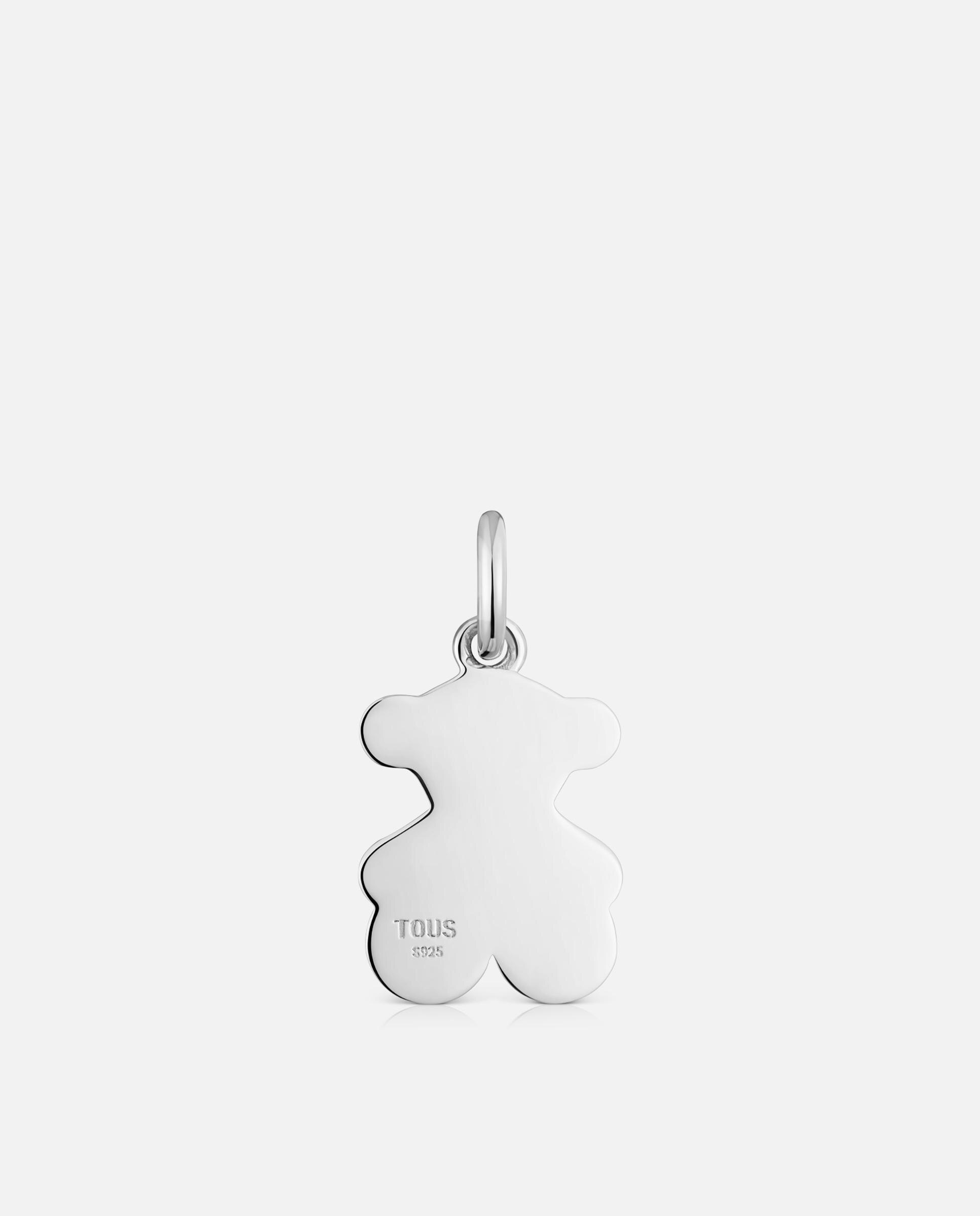 Pendente Sweet 40s de Prata Urso Projetado Prateado-4