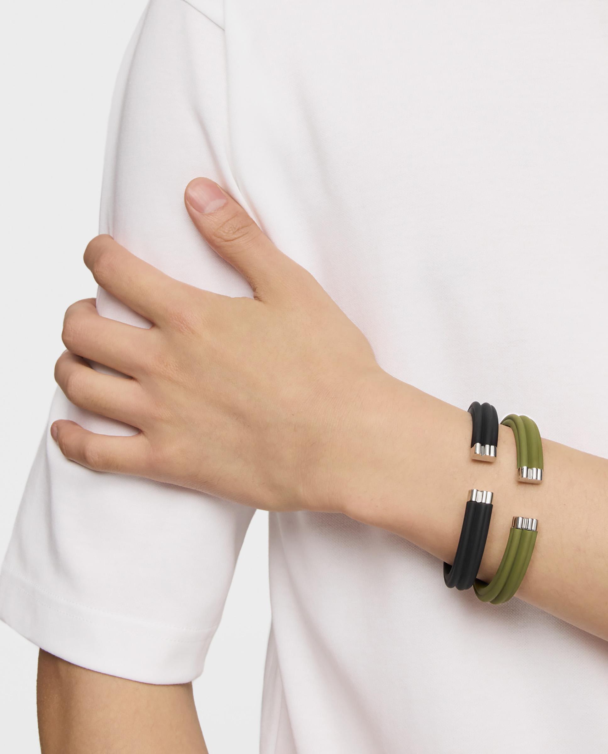Pulseira Esclava Tous Man de Aço em Preto Preto-5