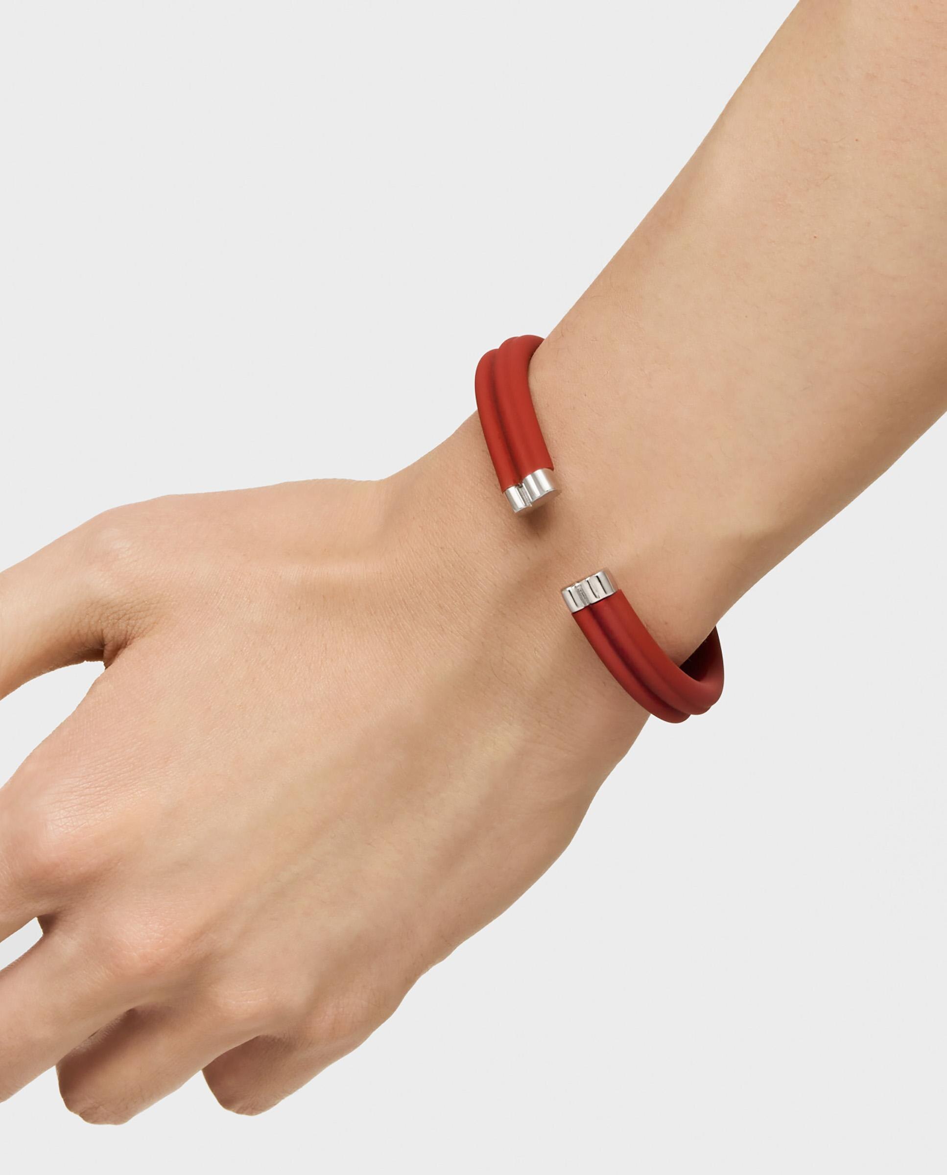 Pulseira Esclava Tous Man de Aço em Vermelho Multicolor-6