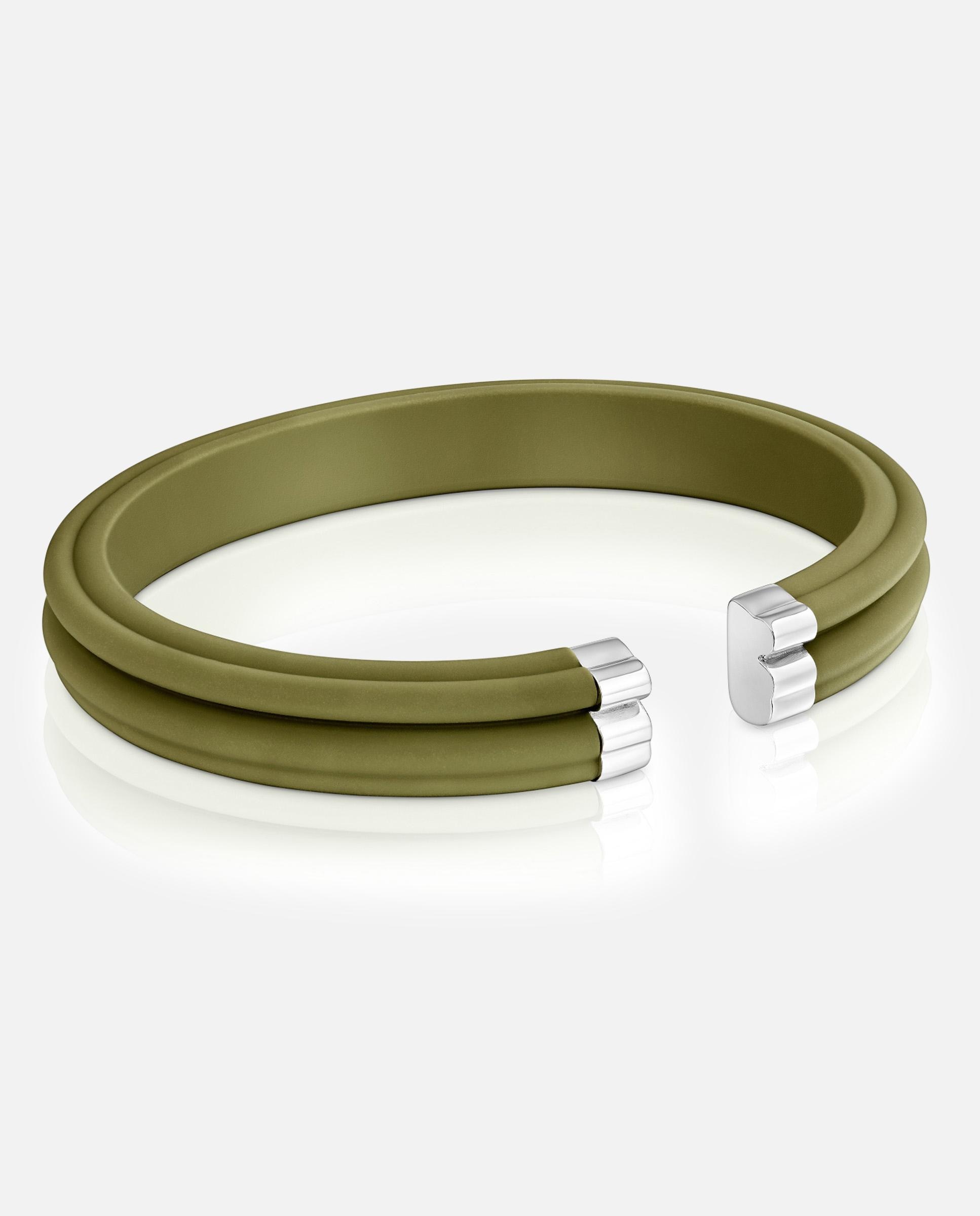 Imagem 0 de Pulseira Tous Man Escrava de Aço em Verde