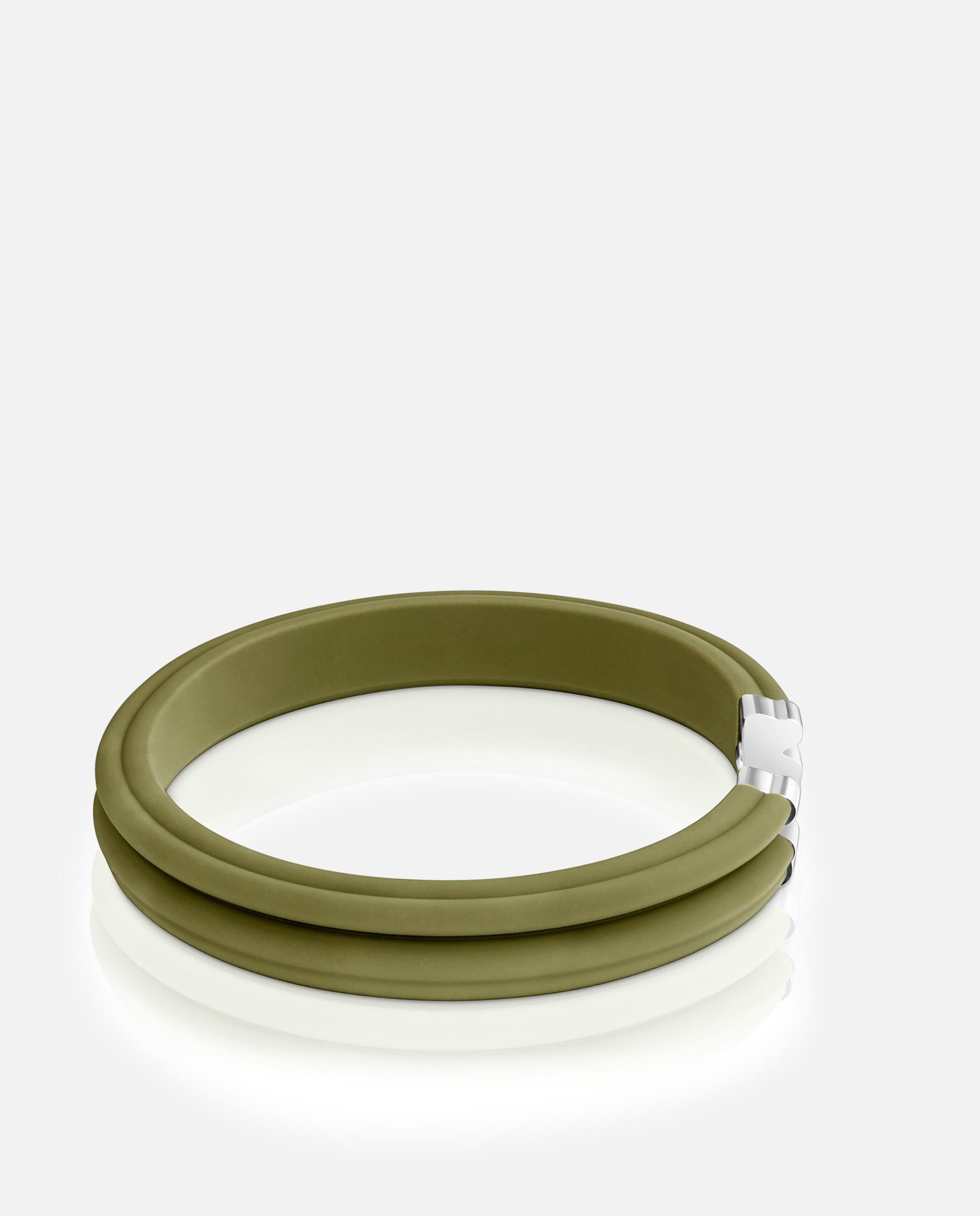 Pulseira Tous Man Escrava de Aço em Verde Verde Azeitona-2