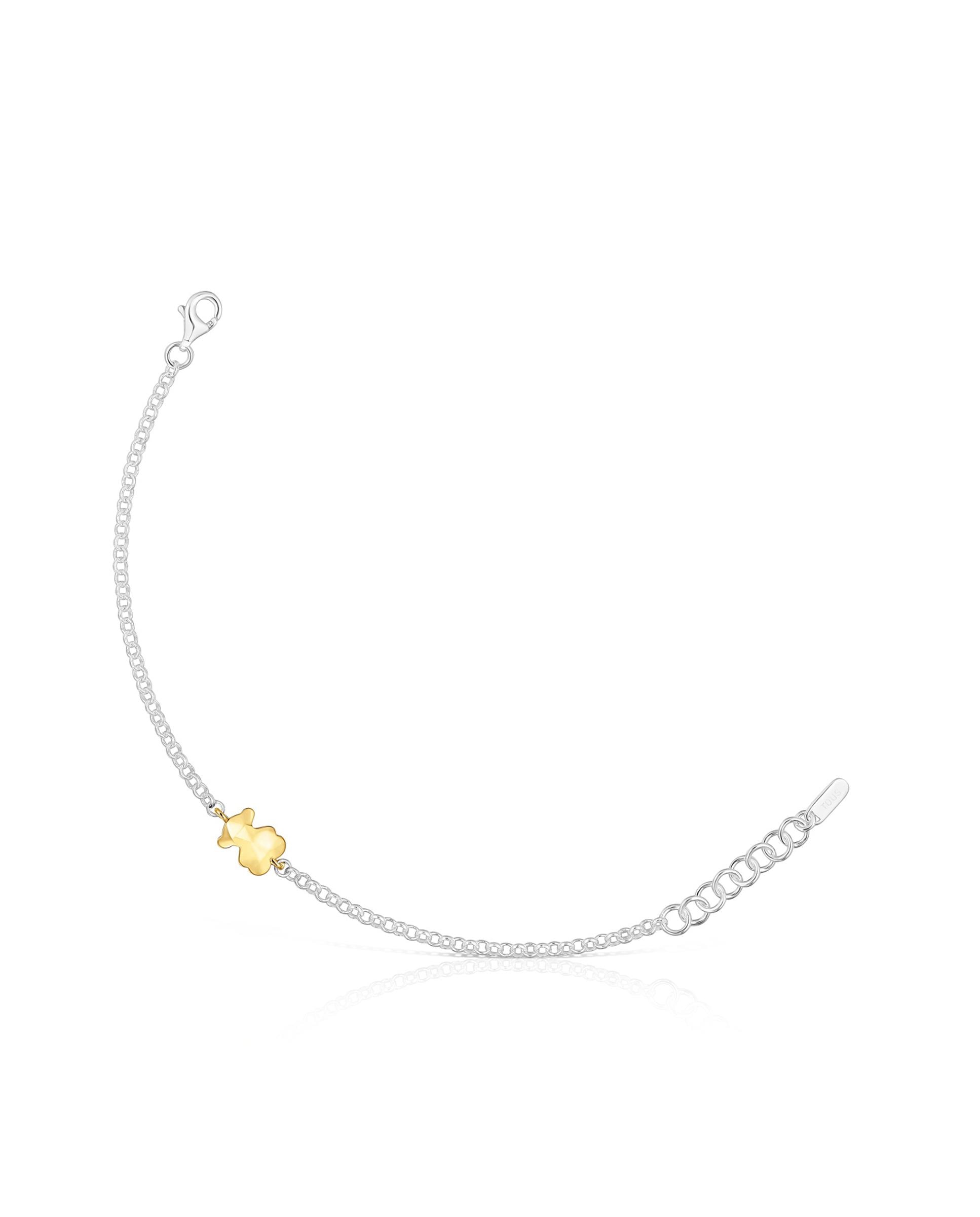 Pulseira de Corrente Icon Metal Urso Bicolor Bicolor-1