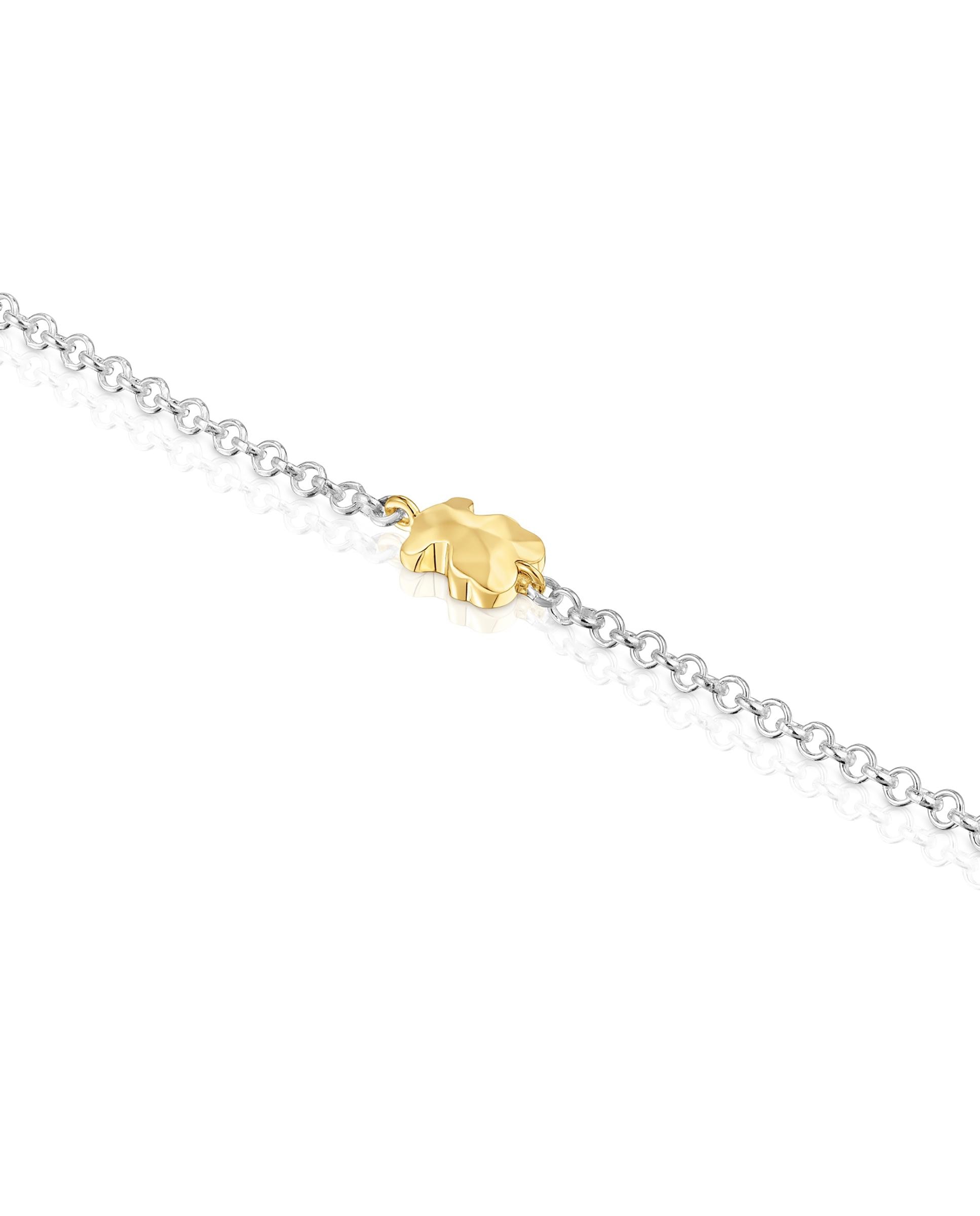 Pulseira de Corrente Icon Metal Urso Bicolor Bicolor-3