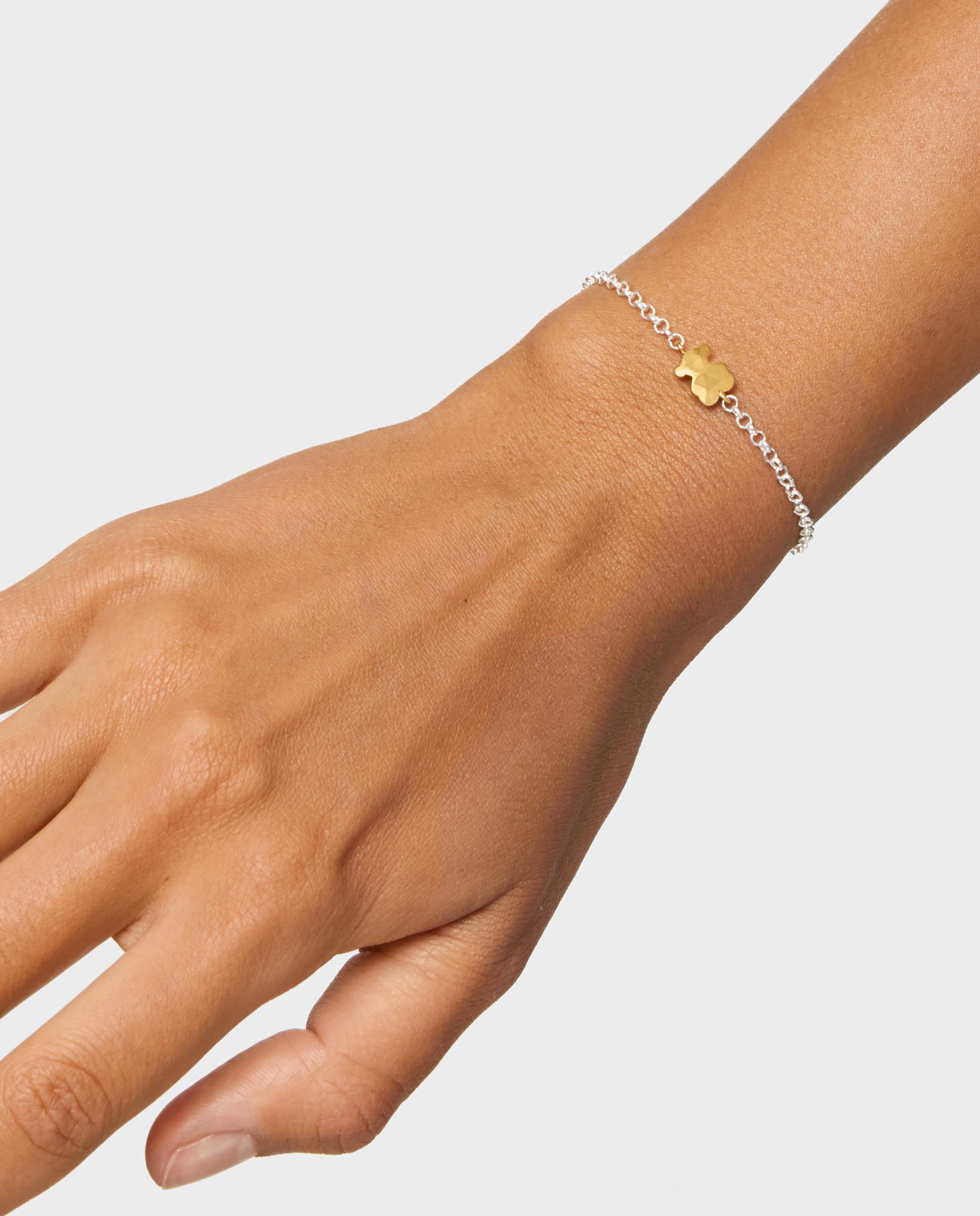 Pulseira de Corrente Icon Metal Urso Bicolor Bicolor-6
