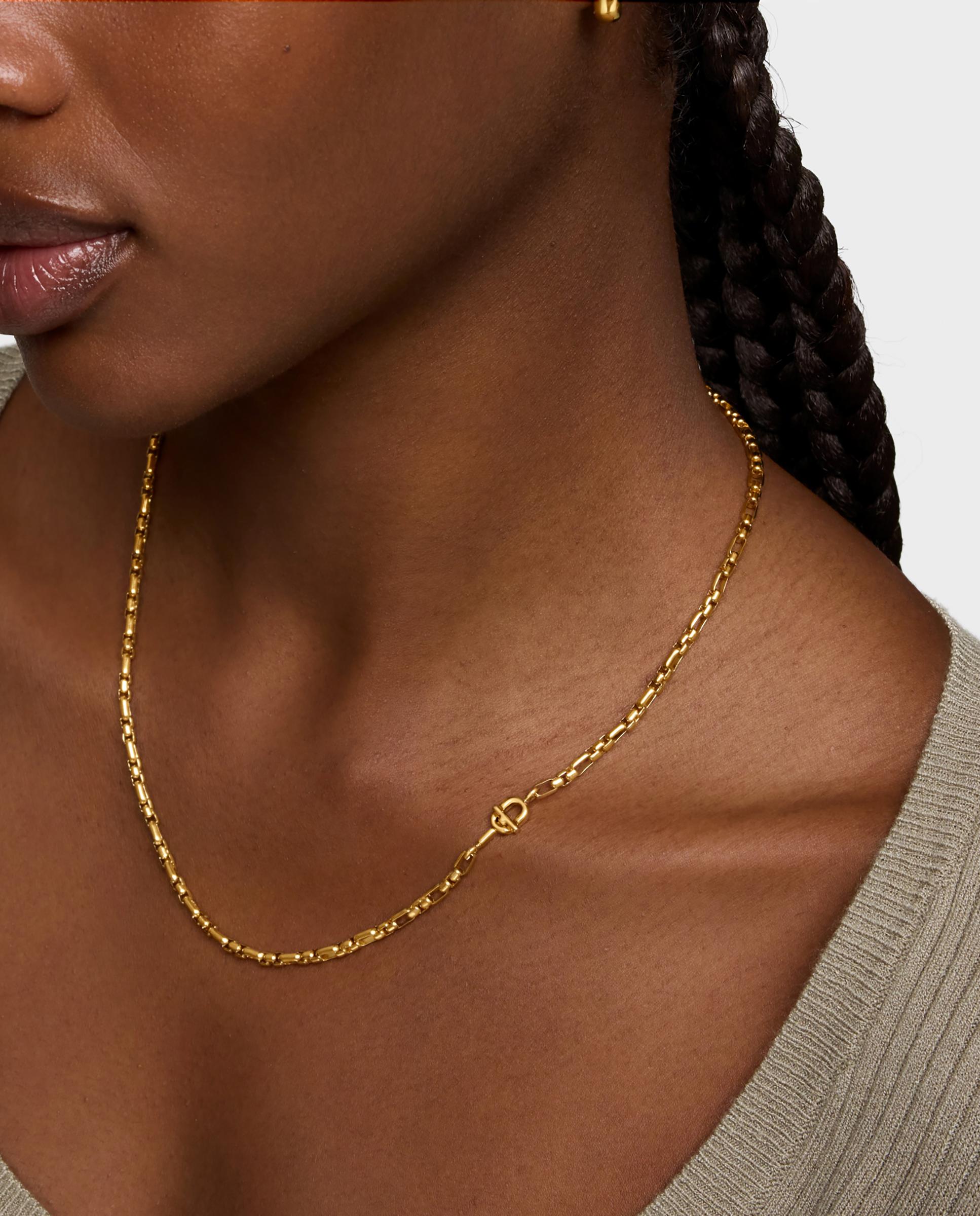 Colar de Corrente Quadrada com Banho de Ouro 18 Kt Sobre Prata Tous Manifesto Dourado-4