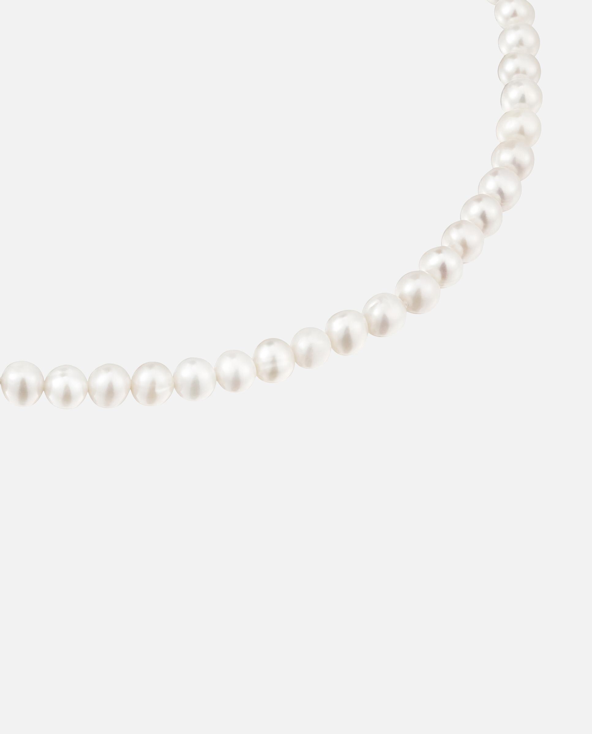 Colar Tous de Pérolas Banhado a Ouro 18 Kt Sobre Prata Branco-2