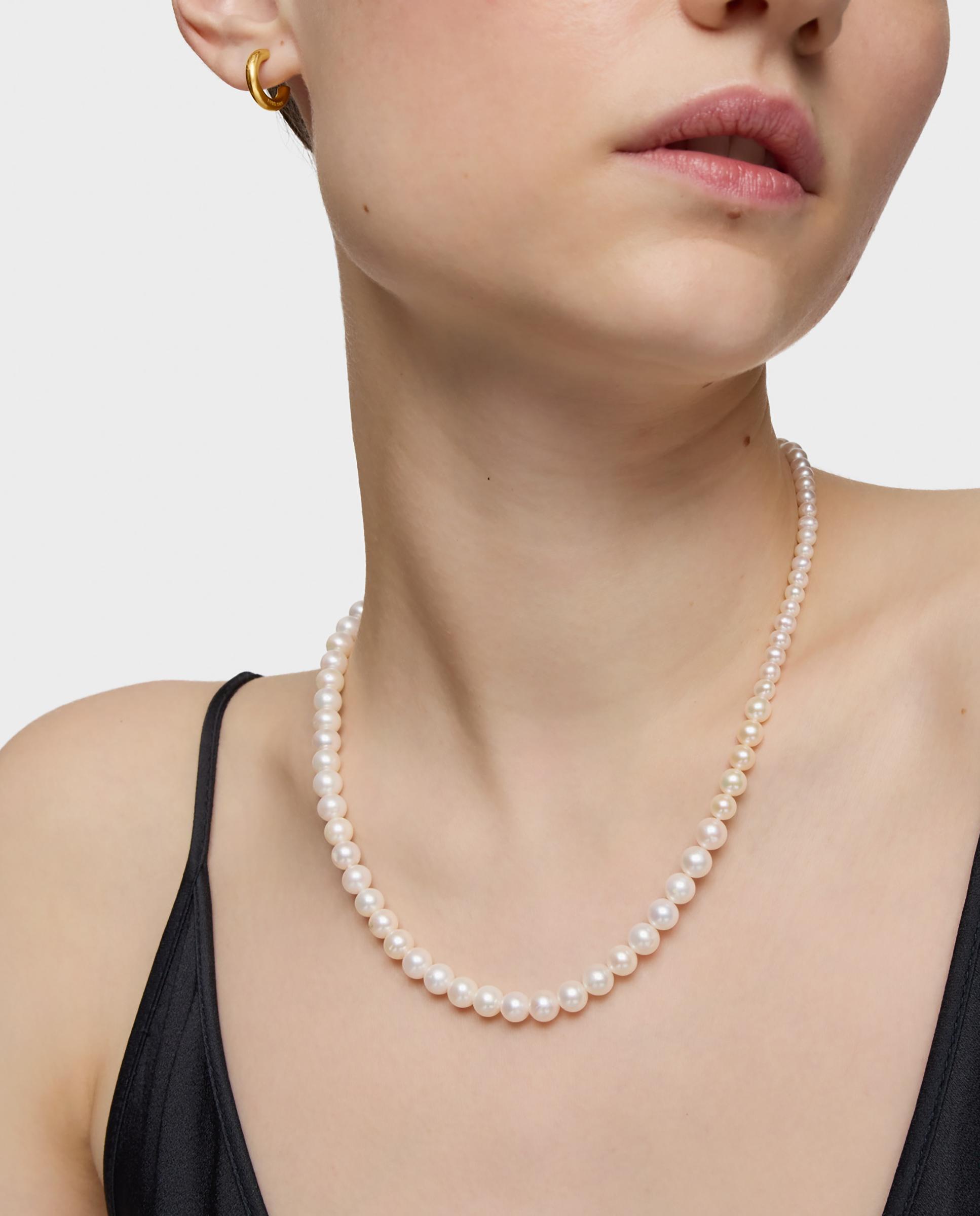 Colar Tous de Pérolas Banhado a Ouro 18 Kt Sobre Prata Branco-6