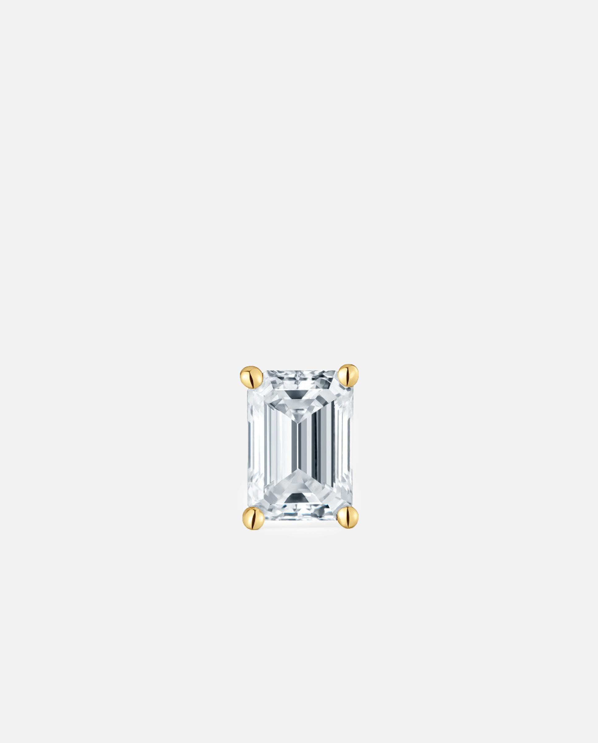Piercing de Orelha Shine Lgd de Ouro 14 Kt e Diamante Criado em Laboratório 0,21 Ct Branco-1