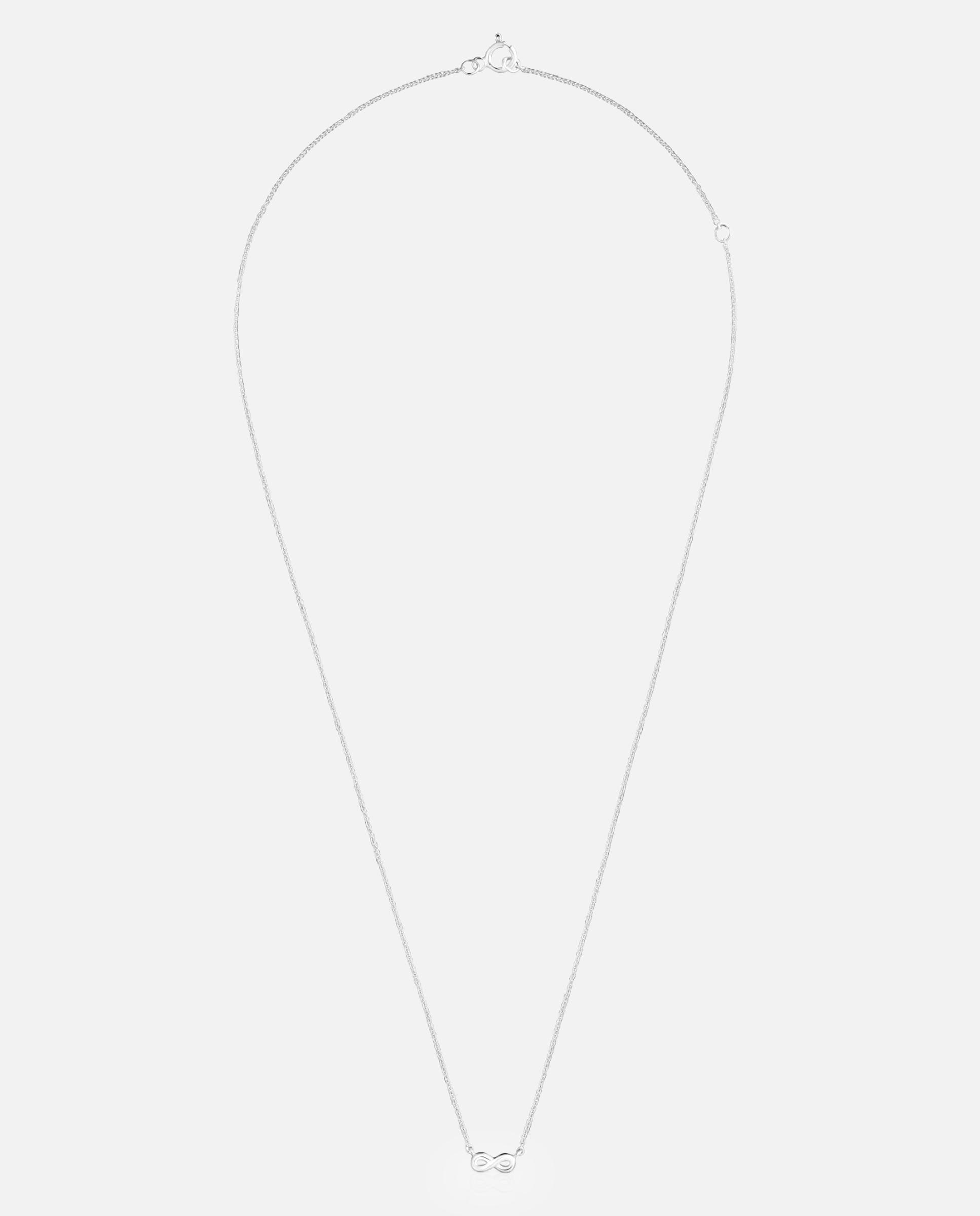 Imagem 0 de Corrente com Pendentes de Motivos Curto Infinito de Prata