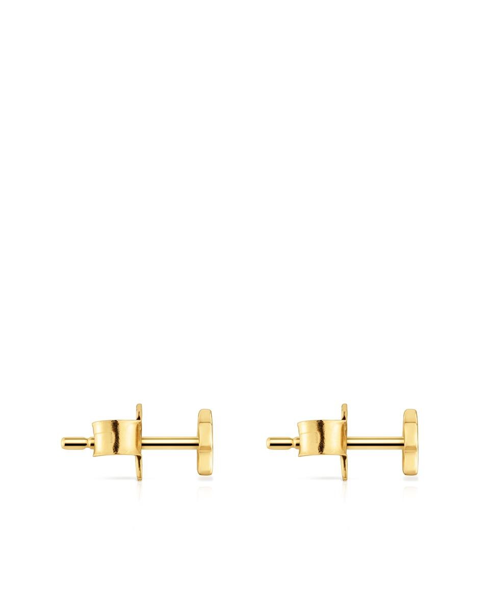 Brincos Motivos Flor Banhados em Ouro 18 Kt Sobre Prata Dourado-2