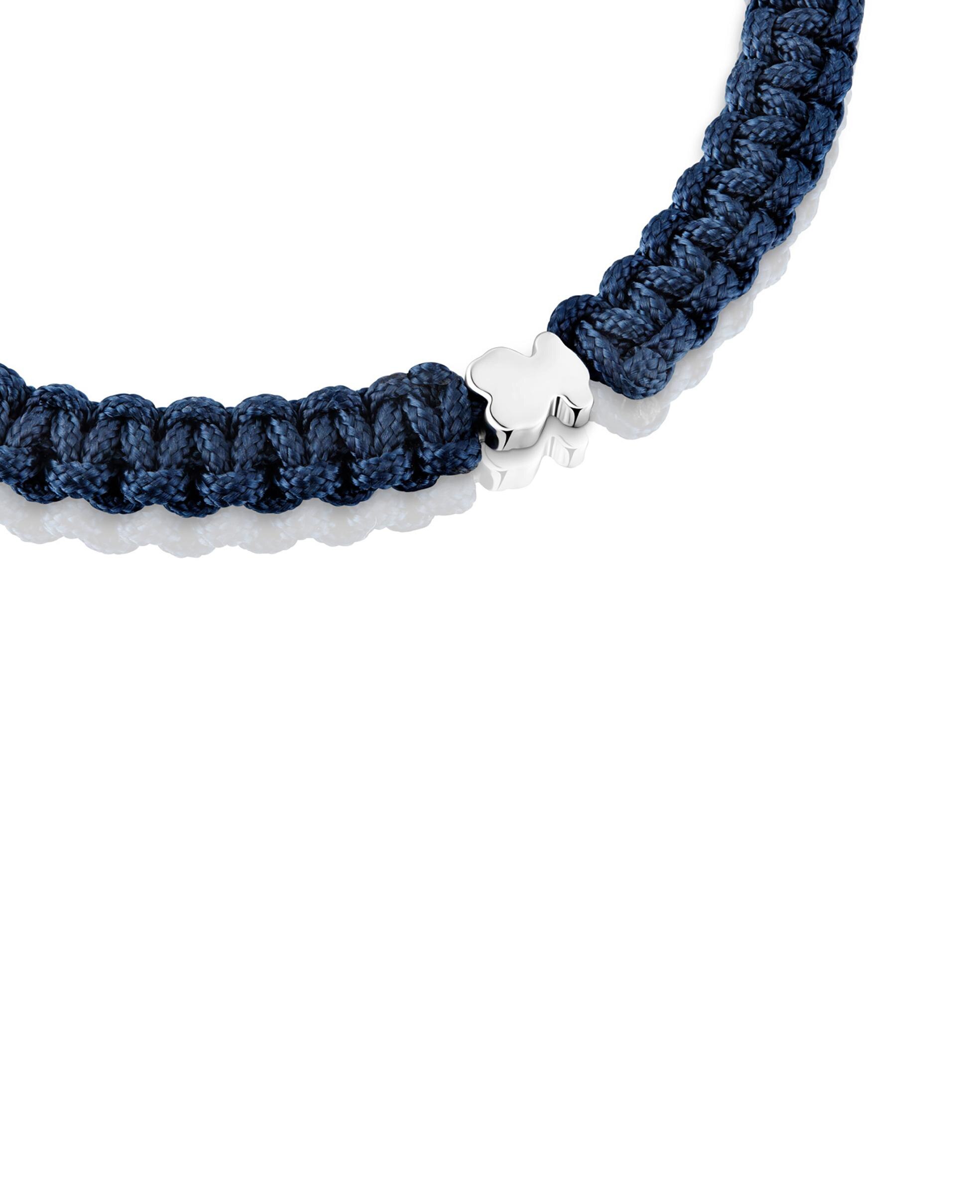 Pulseira Motivos Urso de Prata e Nylon Verde Multicolor-3