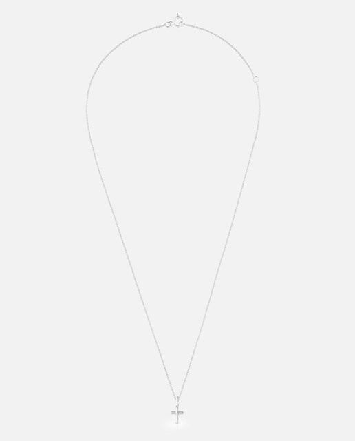 Imagem 0 de Colar Curto Motivos Cruz de Prata