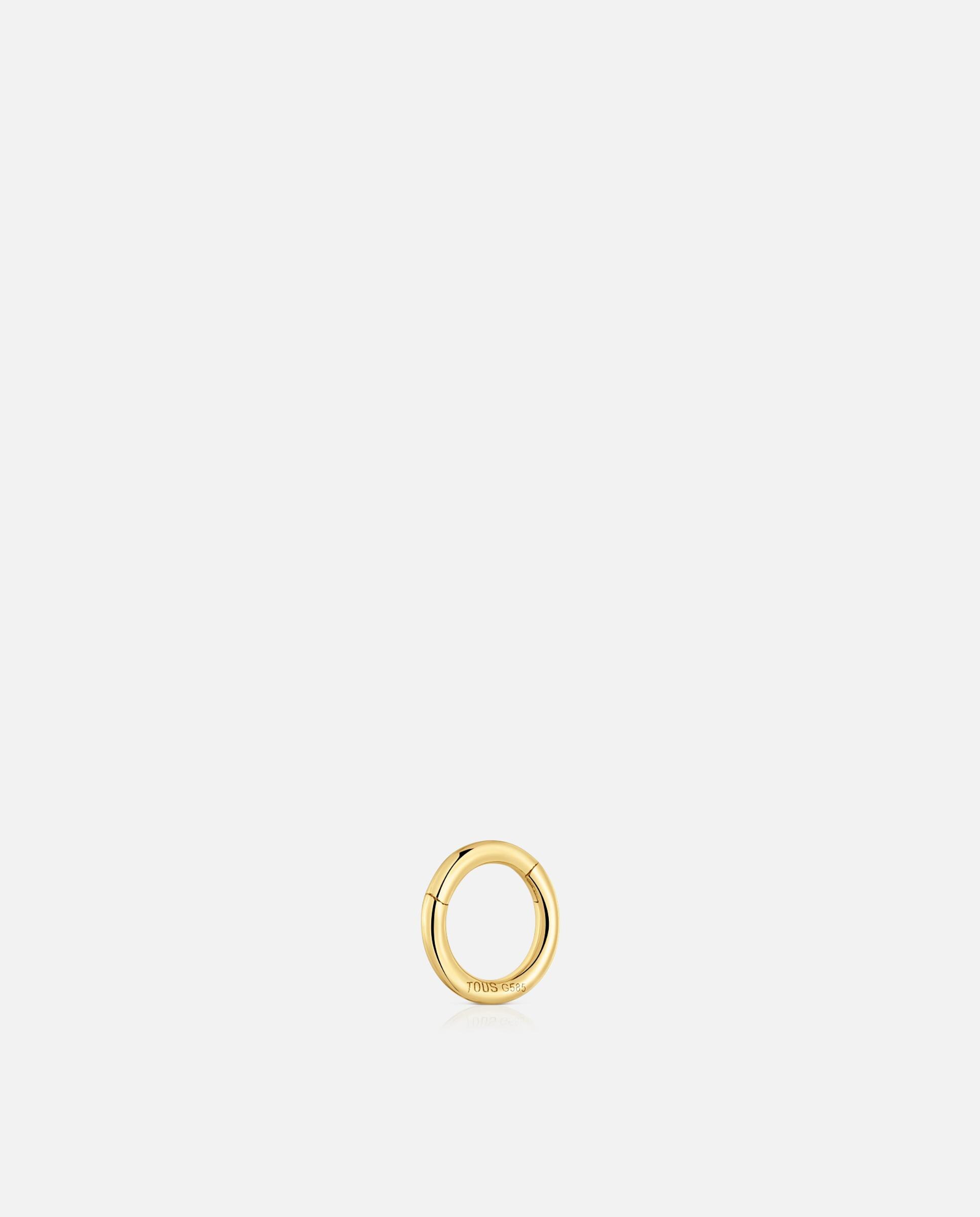 Piercing Aro de Ouro 14 Kt 8 Mm Tous Basics Dourado-3