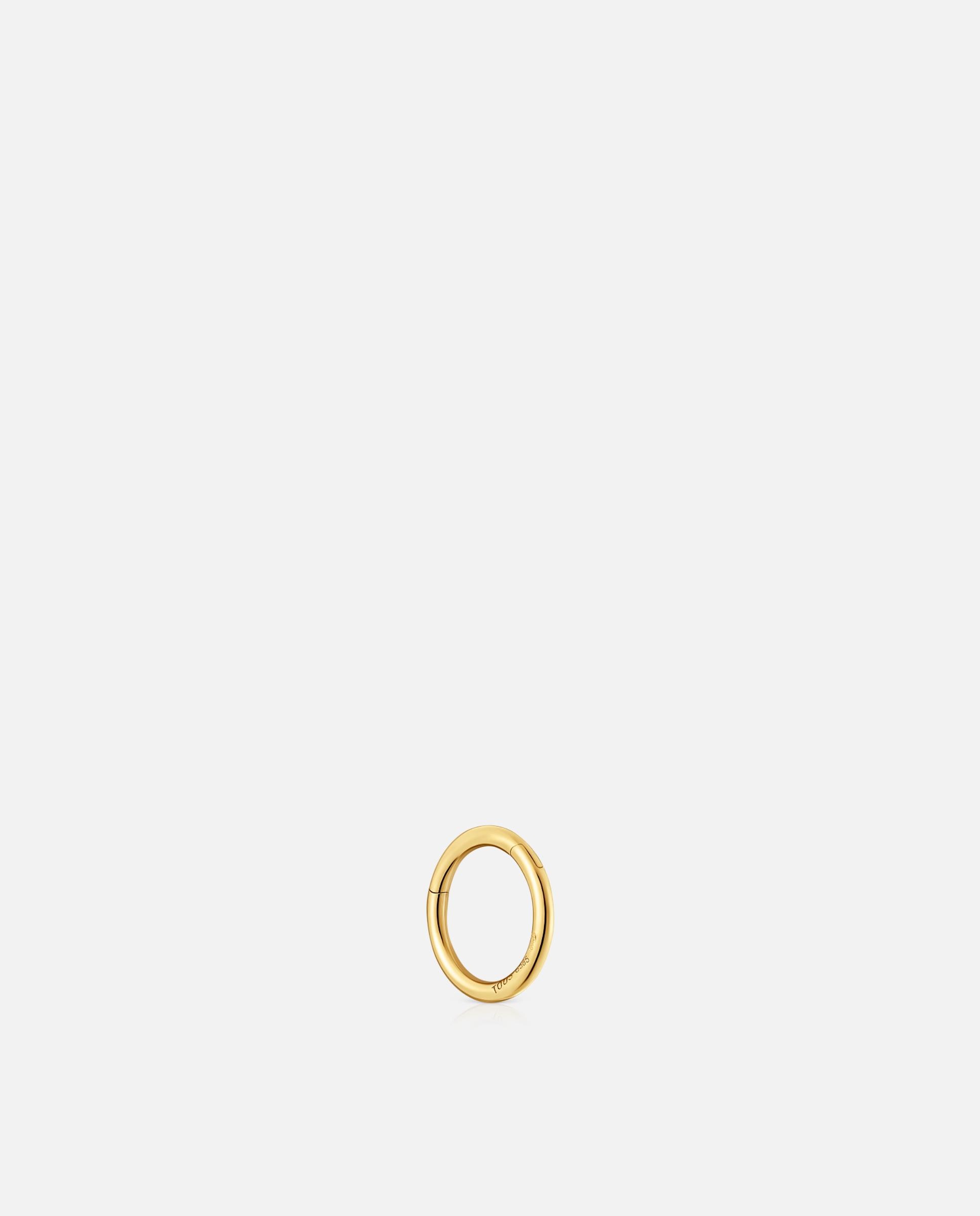 Piercing Aro de Ouro 14 Kt 10 Mm Tous Basics Dourado-3