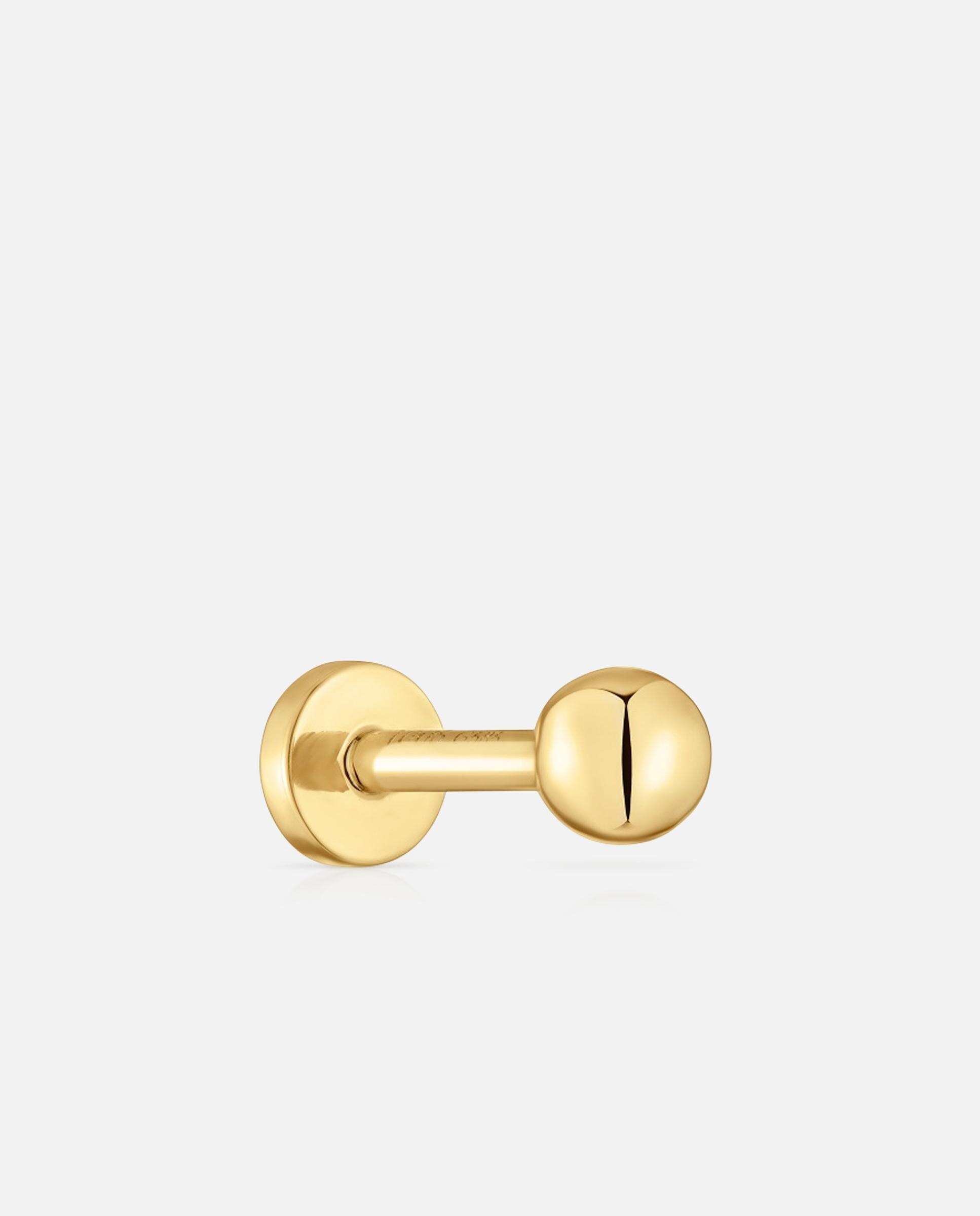 Piercing de Ouro 14 Kt Motivo Bola 6 Mm Tous Basics Dourado-1