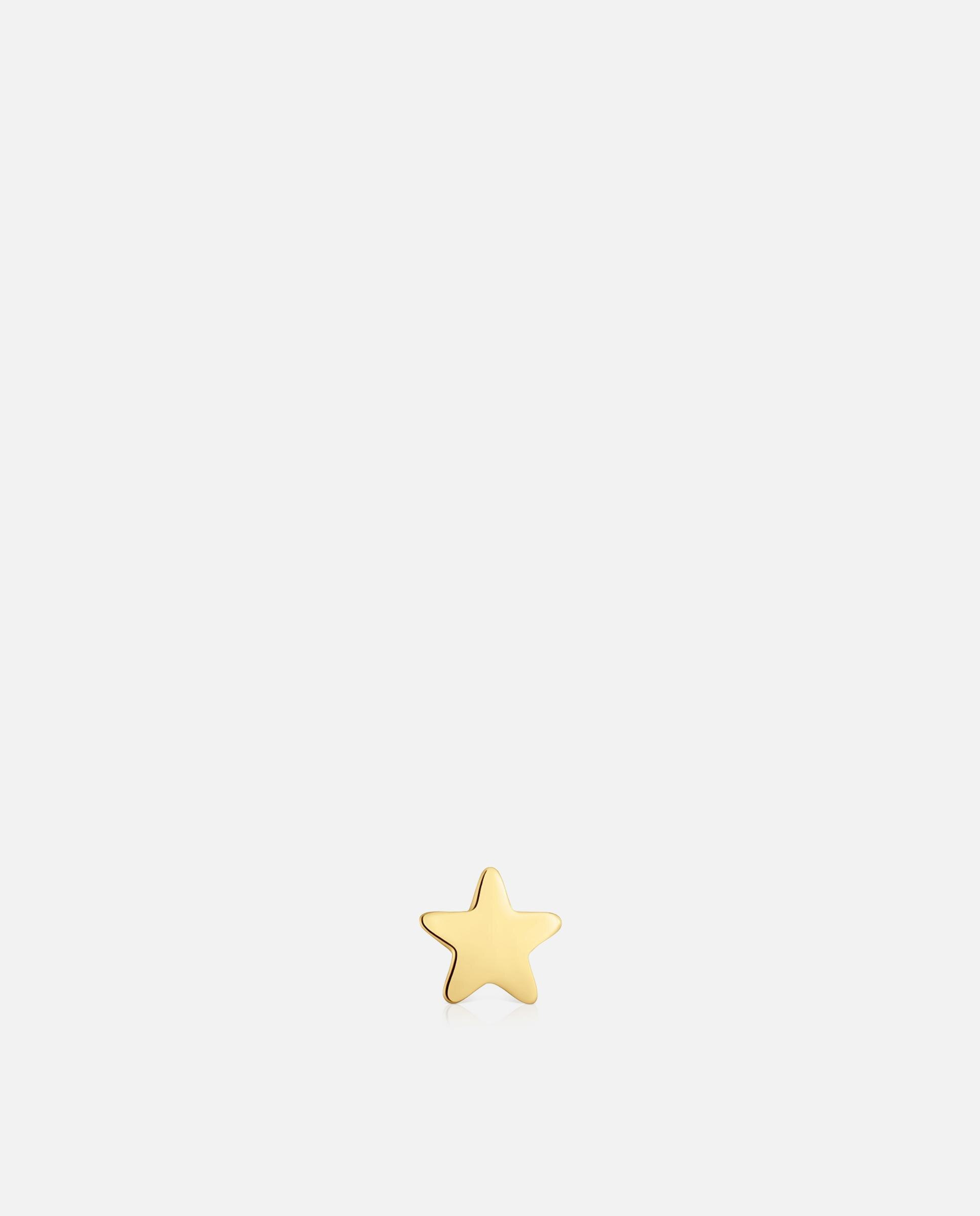 Piercing de Ouro 14 Kt Motivo Estrela 6 Mm Tous Basics Dourado-2