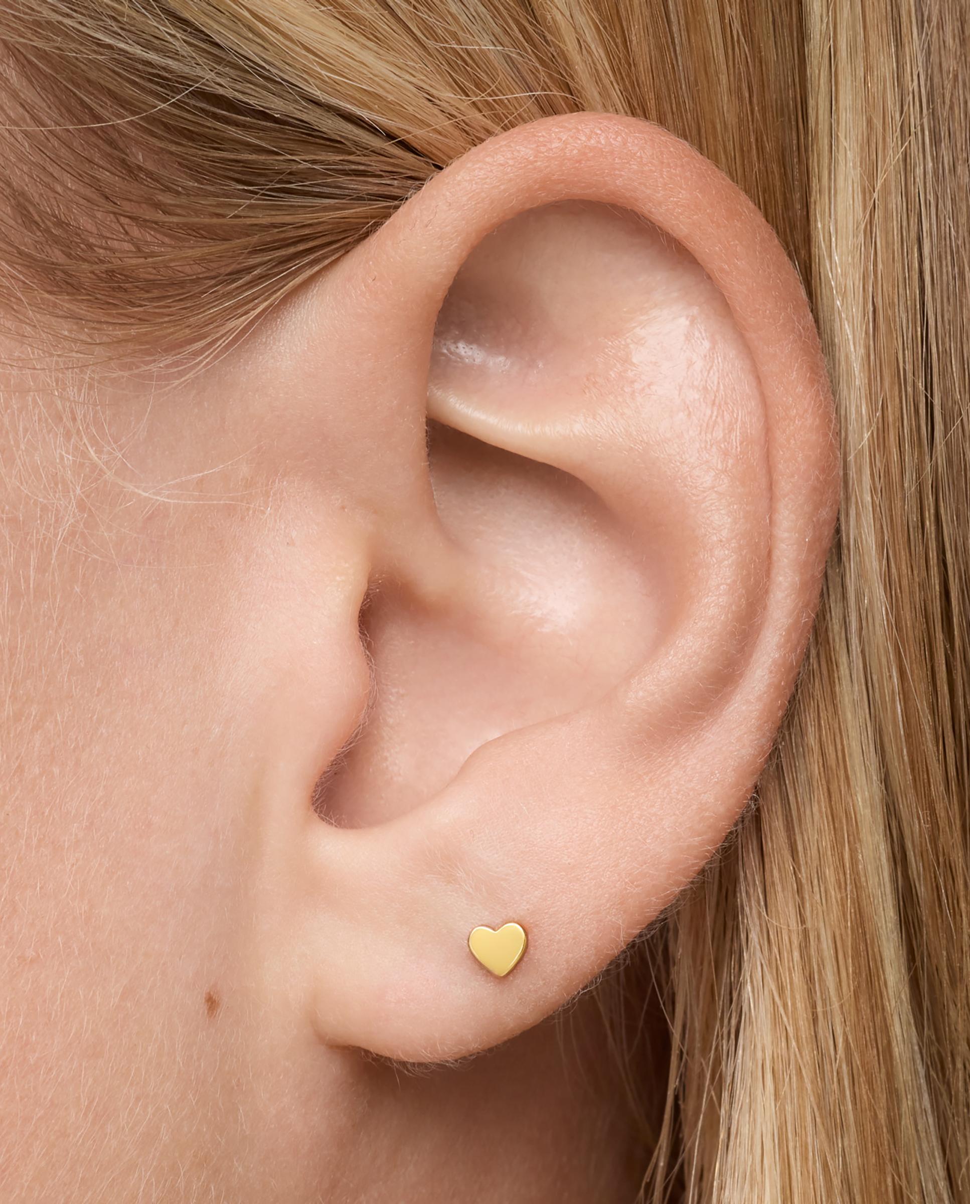 Piercing de Ouro 14 Kt Motivo Coração 6 Mm Tous Basics Dourado-5