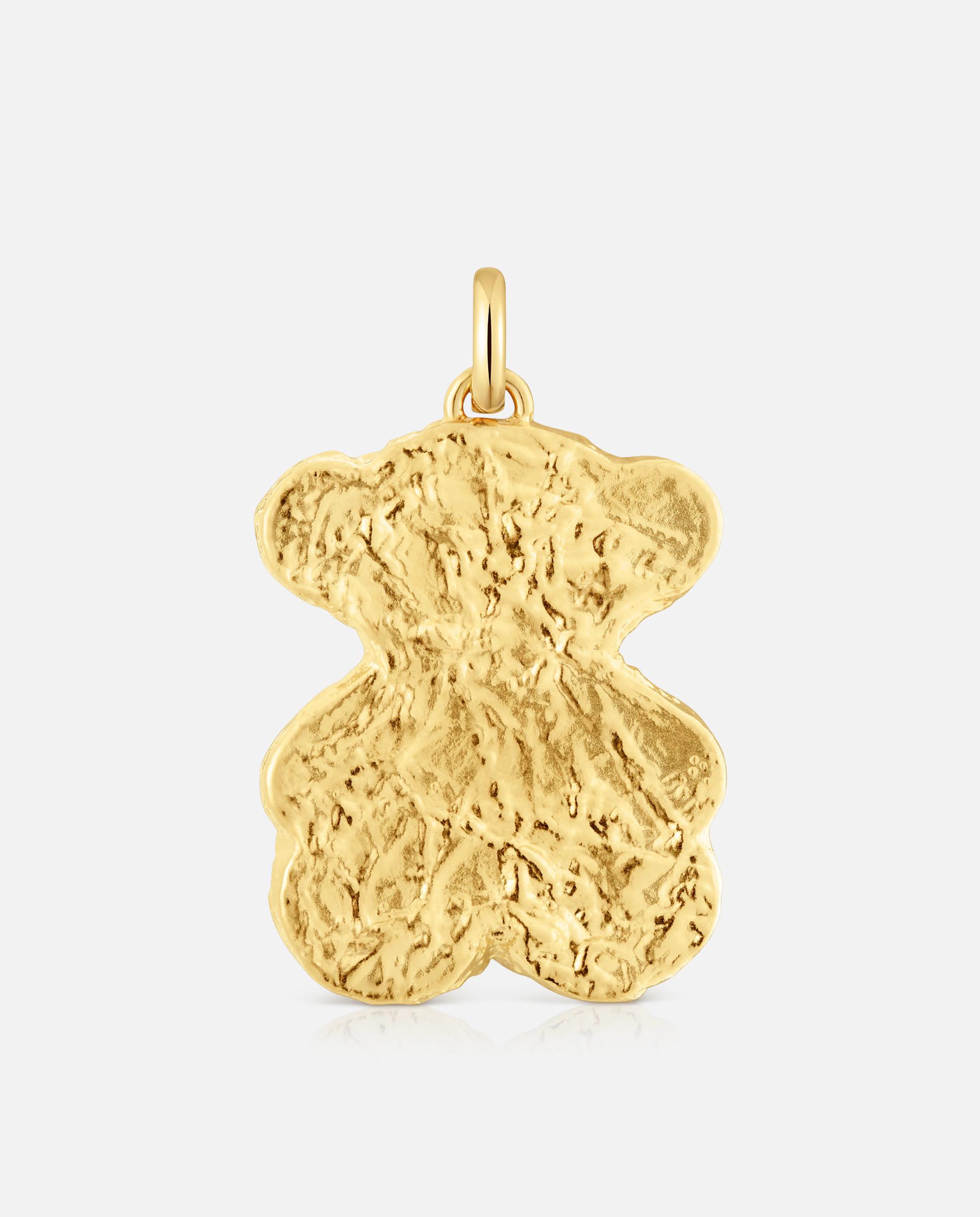 Pendente Sweet Dolls Grande Banhado em Ouro 18 Kt Sobre Prata Urso Bombom Dourado-1