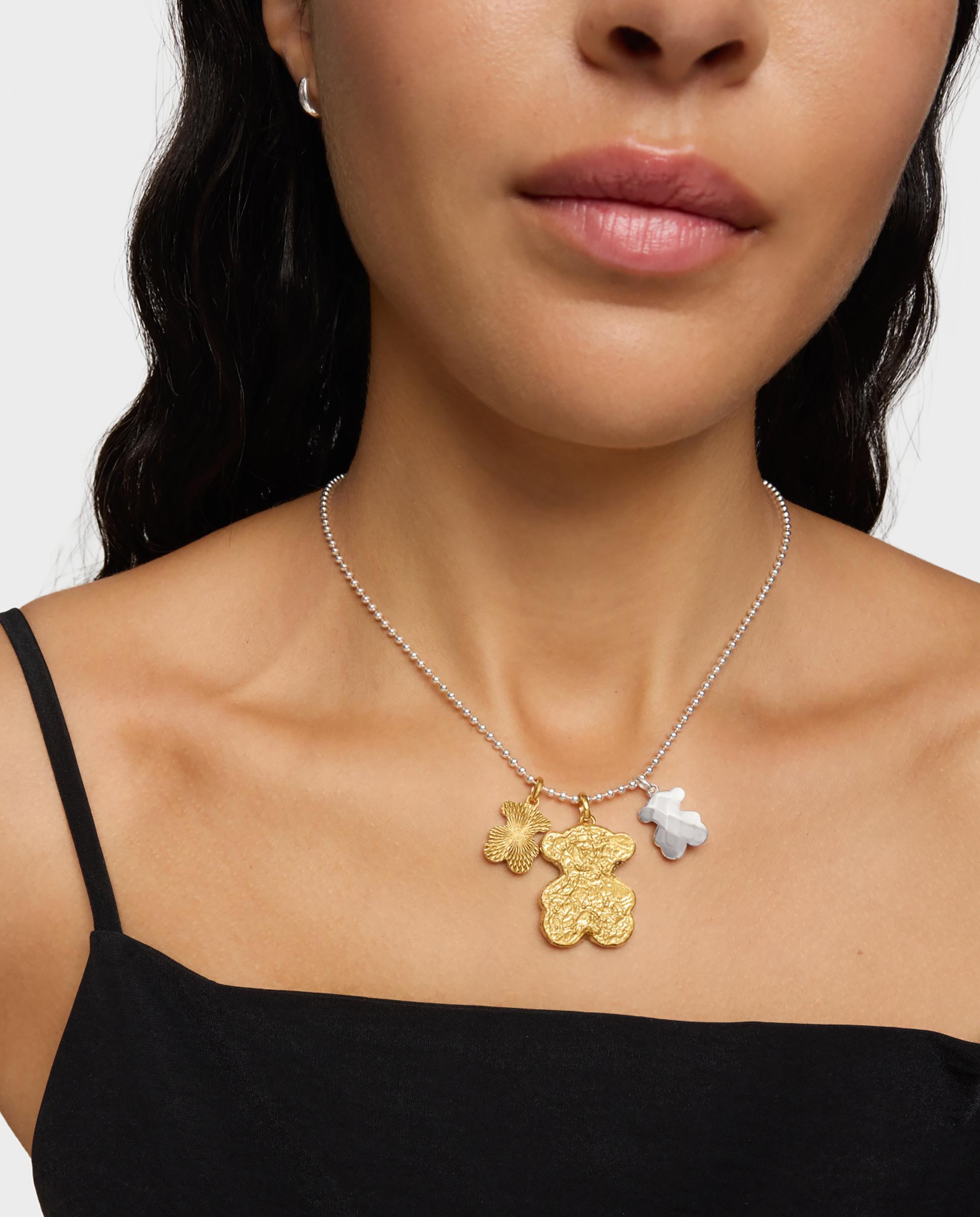 Pendente Sweet Dolls Grande Banhado em Ouro 18 Kt Sobre Prata Urso Bombom Dourado-5