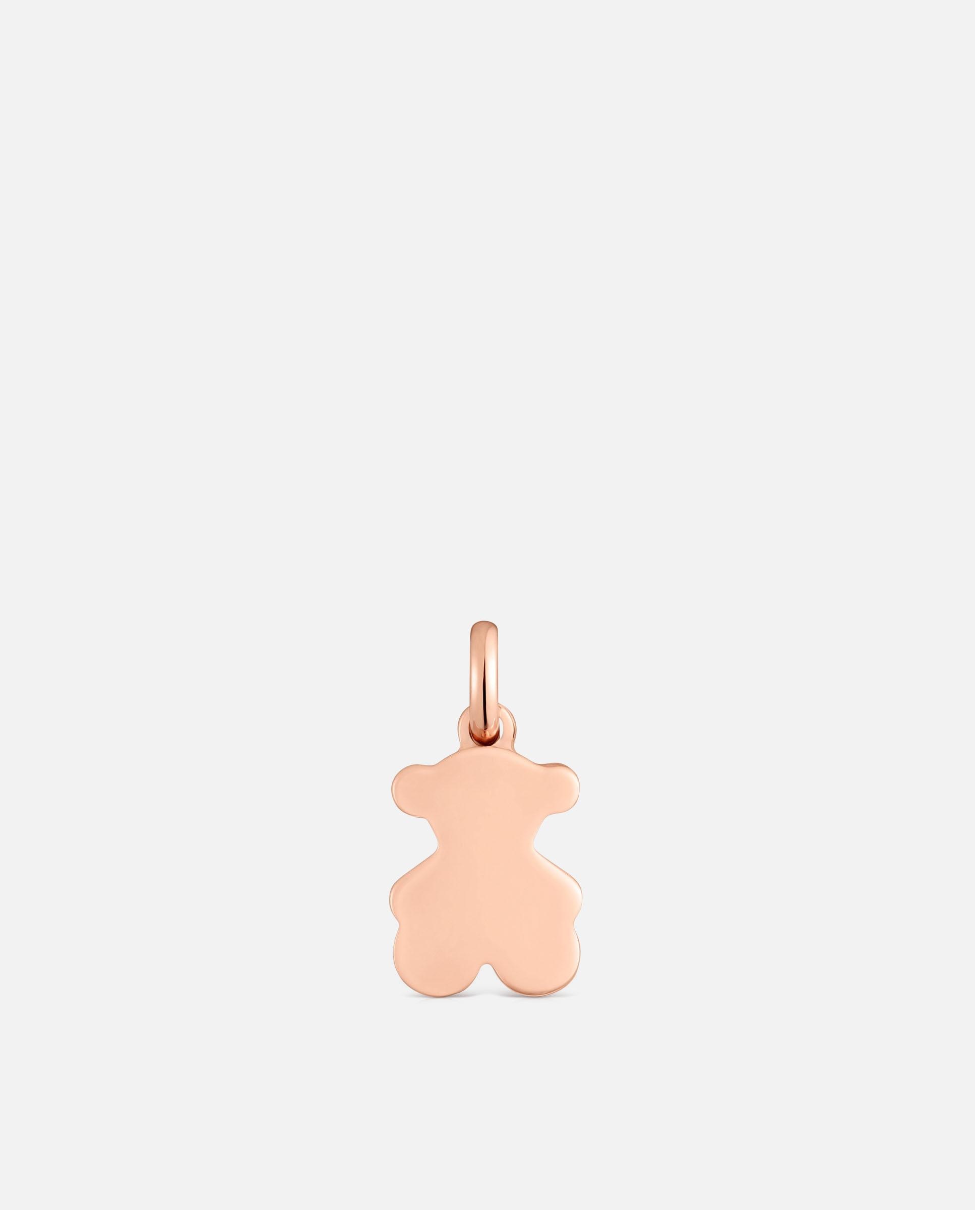 Pendente Sweet Dolls Urso Banhado em Ouro Rosa 18 Kt Sobre Prata Rosa-1