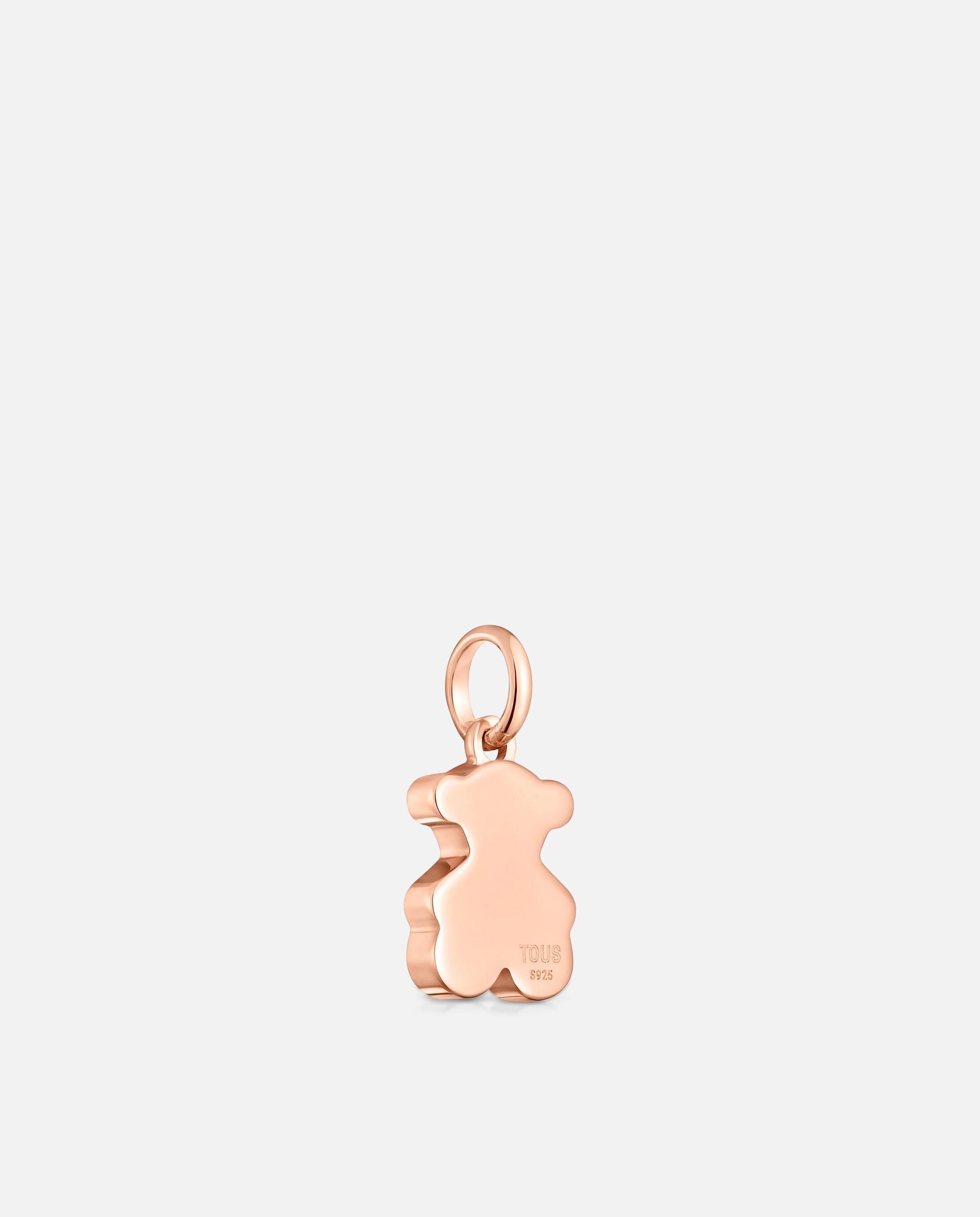 Pendente Sweet Dolls Urso Banhado em Ouro Rosa 18 Kt Sobre Prata Rosa-3