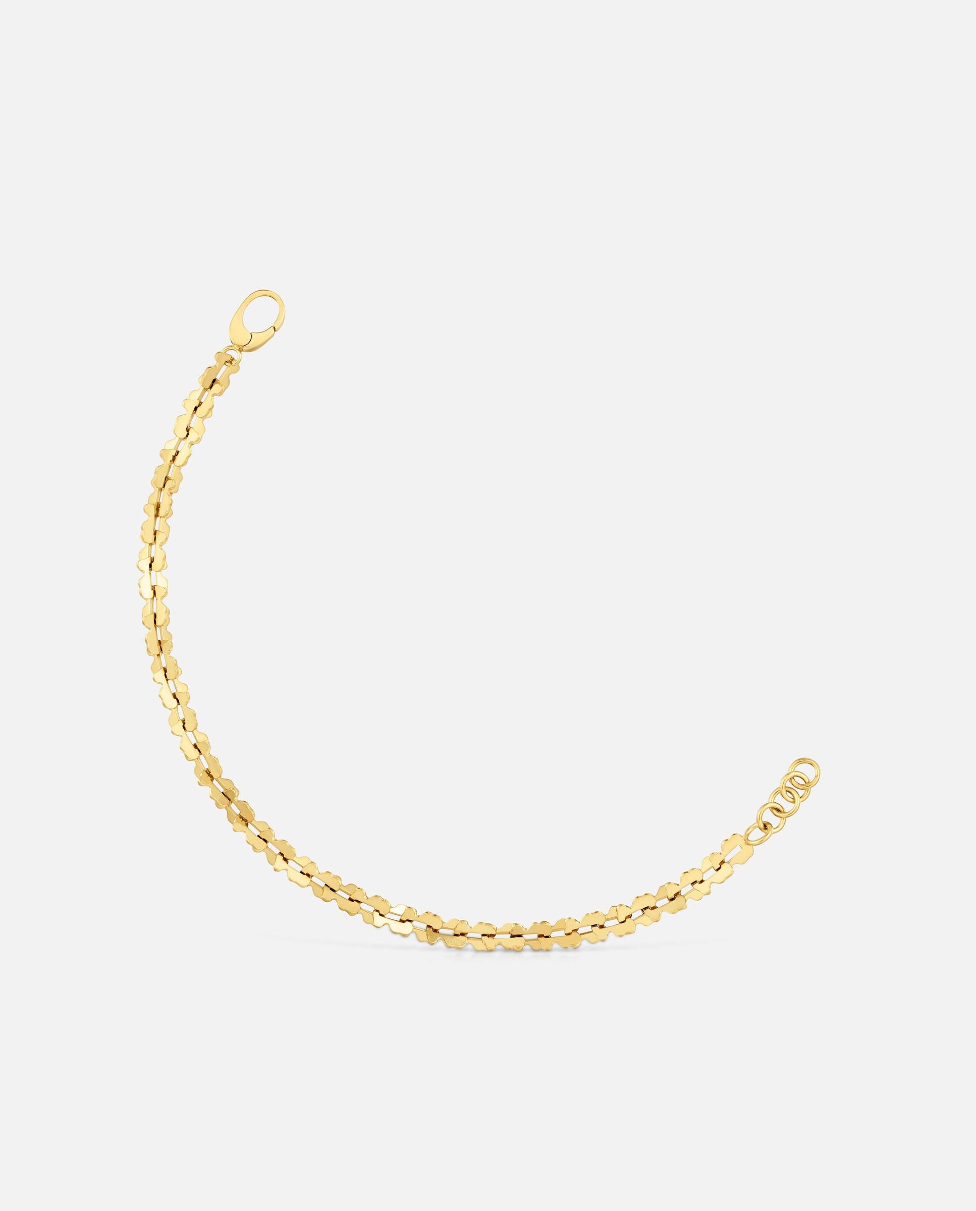 Pulseira de Corrente Carrusel de Aço em Dourado com Motivos Urso Dourado-1