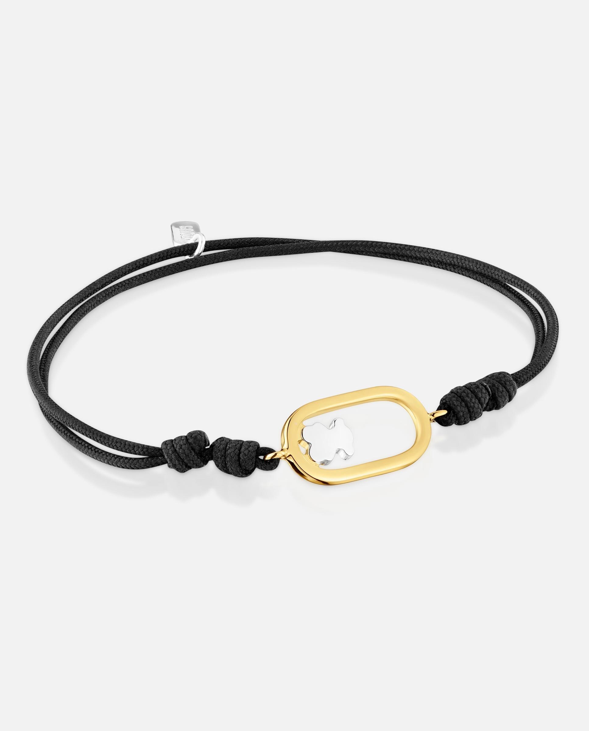 Pulseira Camille de Nylon em Preto Bicolor Multicolor-1