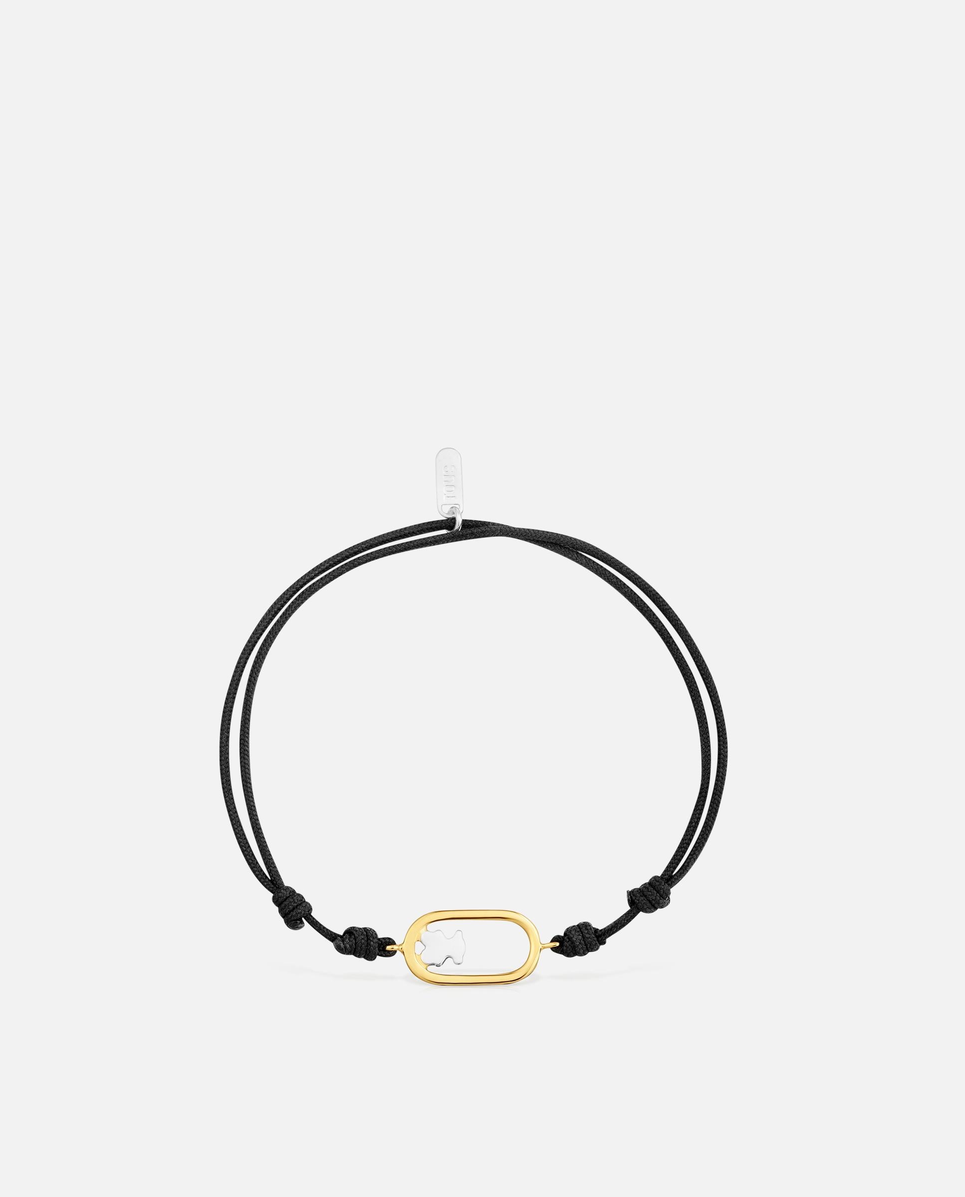 Pulseira Camille de Nylon em Preto Bicolor Multicolor-2