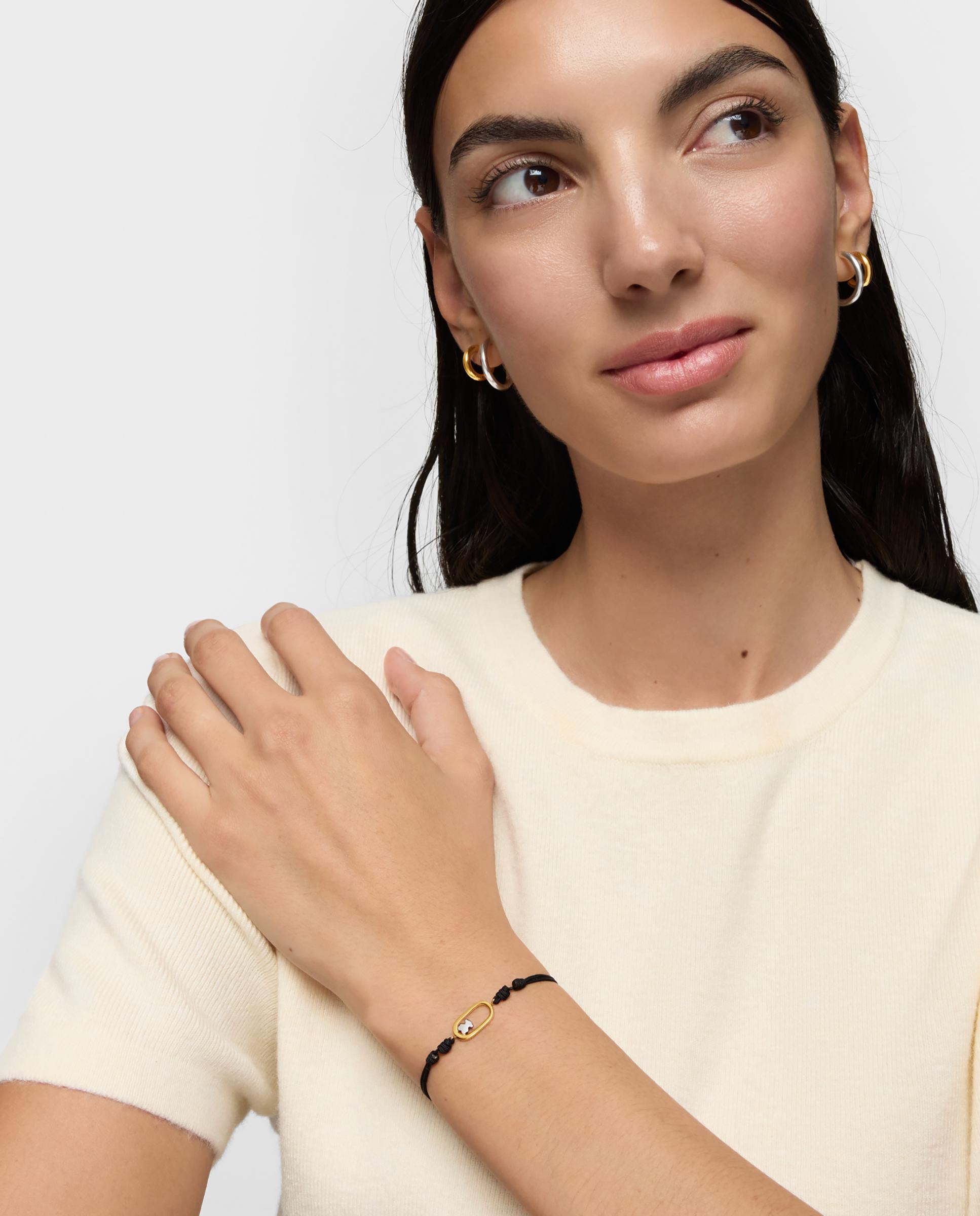 Pulseira Camille de Nylon em Preto Bicolor Multicolor-4