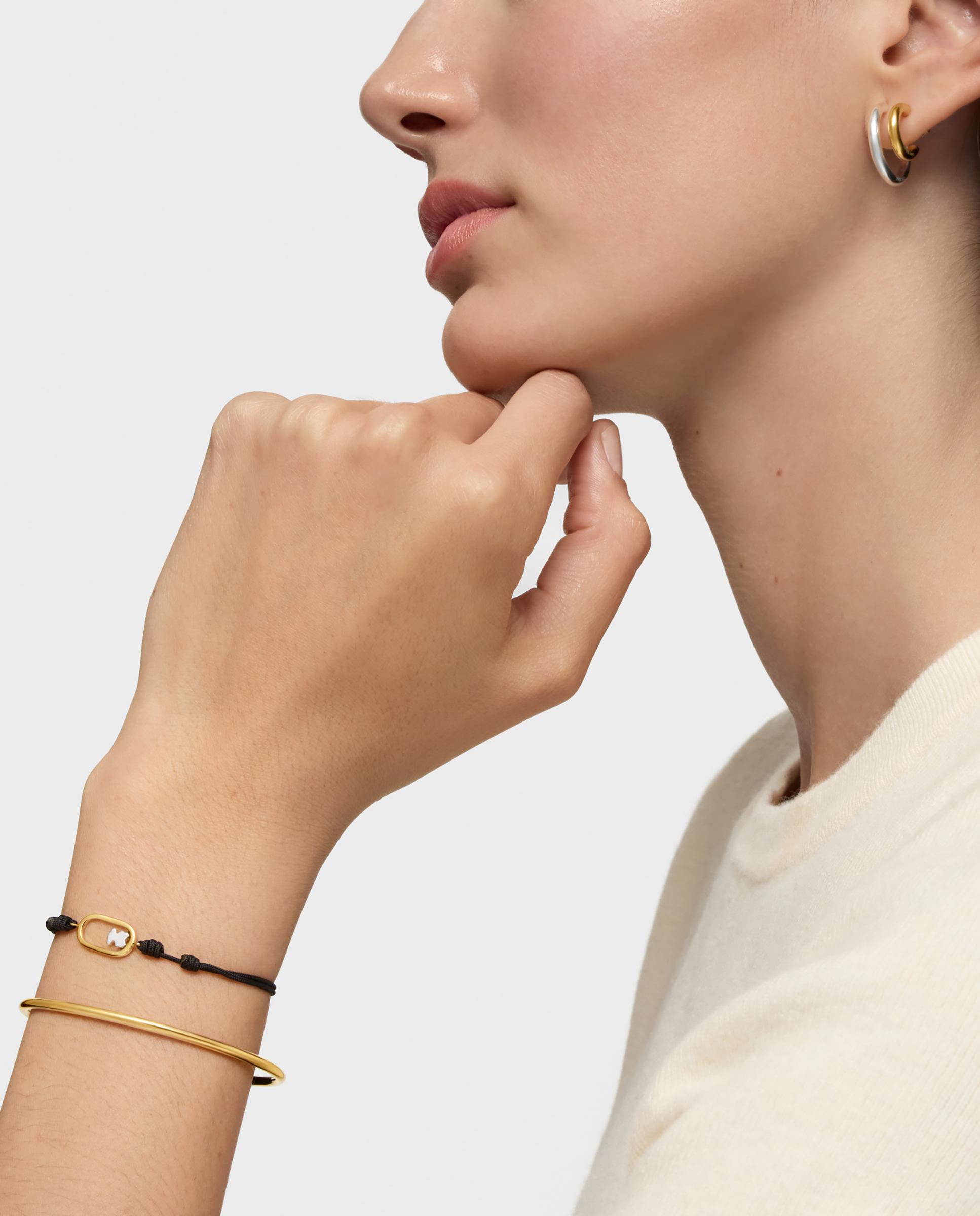 Pulseira Camille de Nylon em Preto Bicolor Multicolor-5
