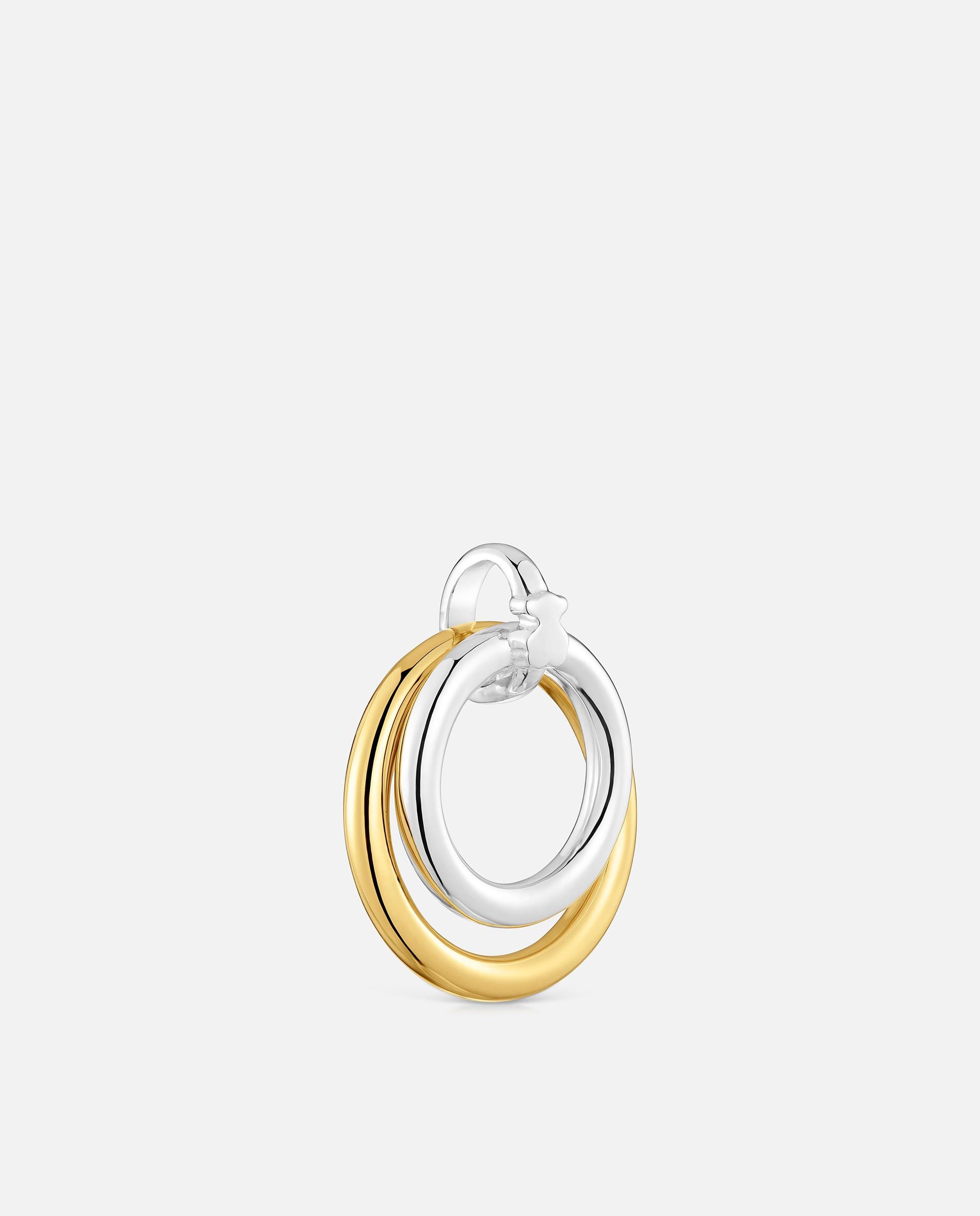 Pendentes Straight com Argola Dupla Bicolor Bicolor-2