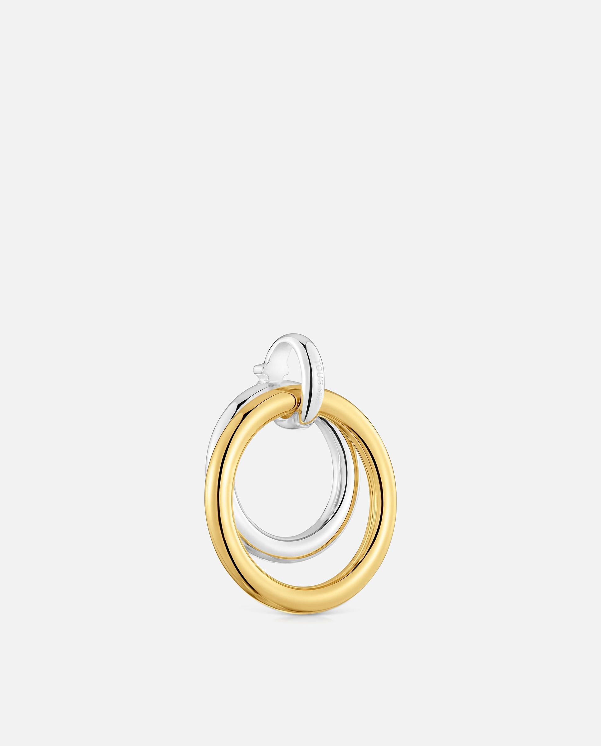Pendentes Straight com Argola Dupla Bicolor Bicolor-3