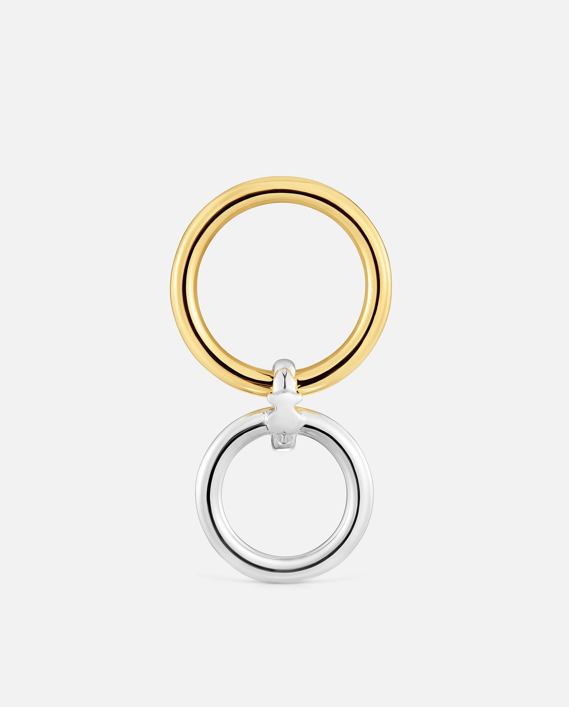 Pendentes Straight com Argola Dupla Bicolor Bicolor-4
