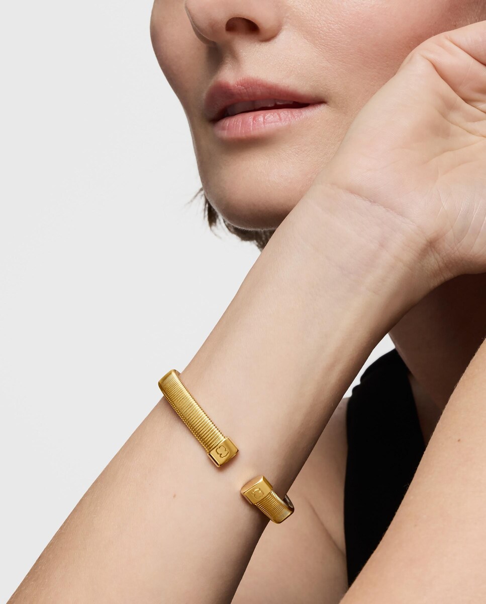 Pulseira Esclava Bulevard de Aço Dourado 8 Mm Dourado-3