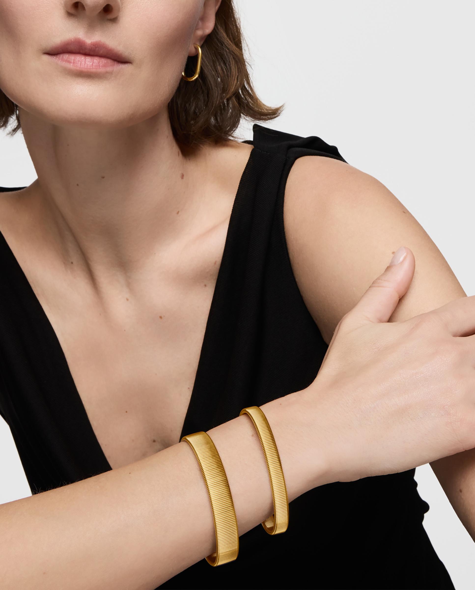 Pulseira Rígida Bulevard de Aço Dourado 8 Mm Dourado-6