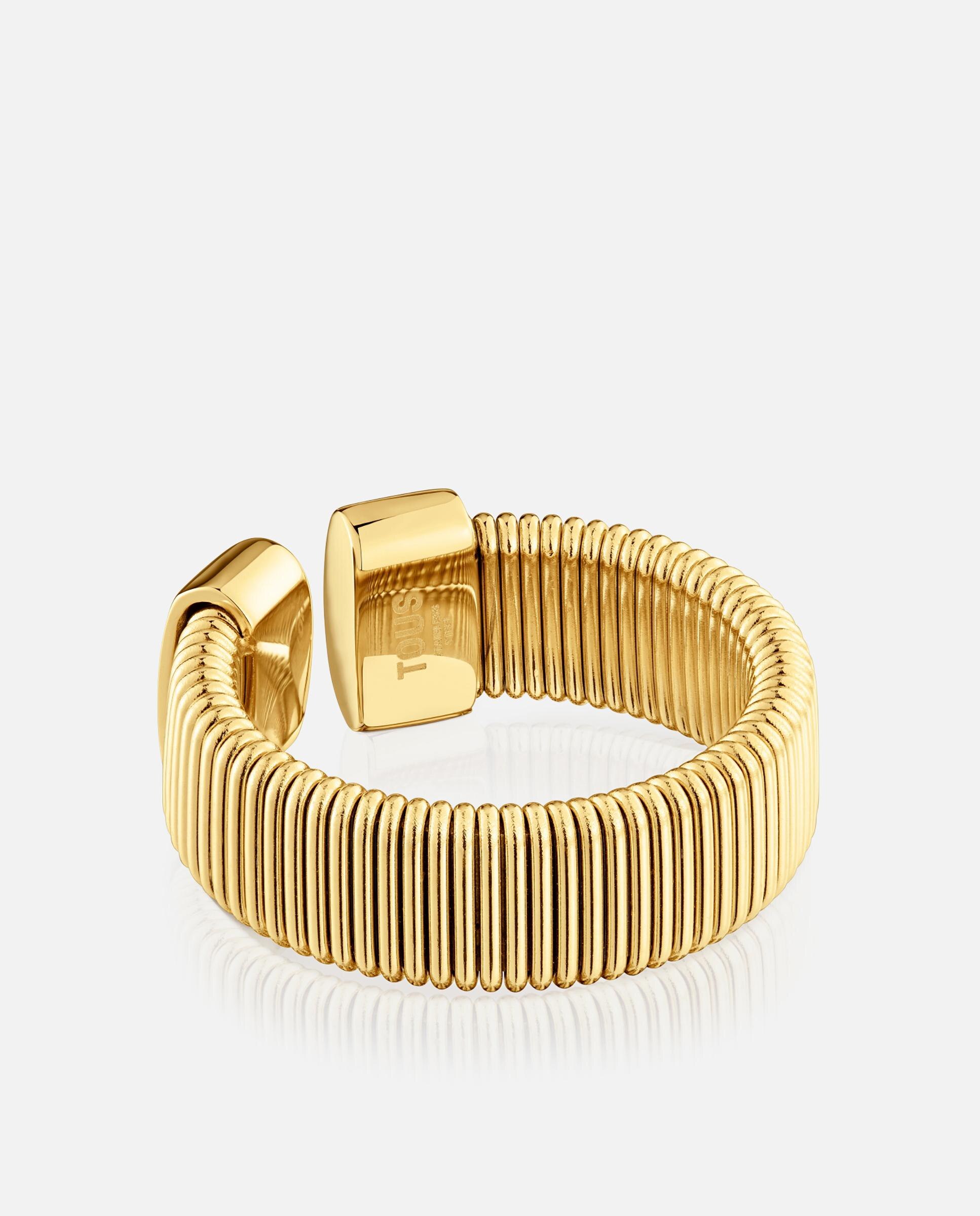 Anel Bulevard de Aço Dourado Dourado-3
