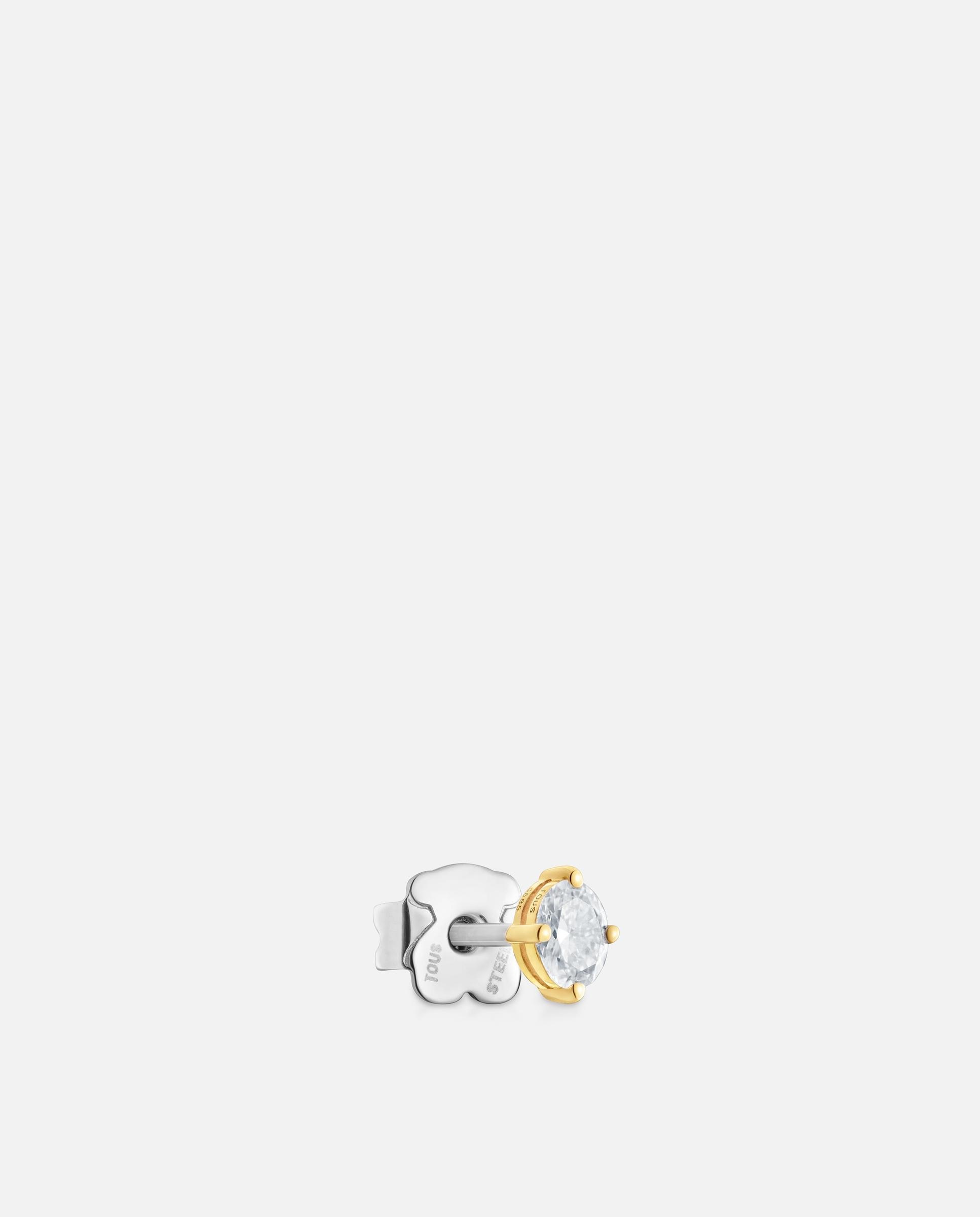 Pendente Individual Shine Lgd de Ouro 14 Kt e Diamante Criado em Laboratório 0,15 Ct Branco-2